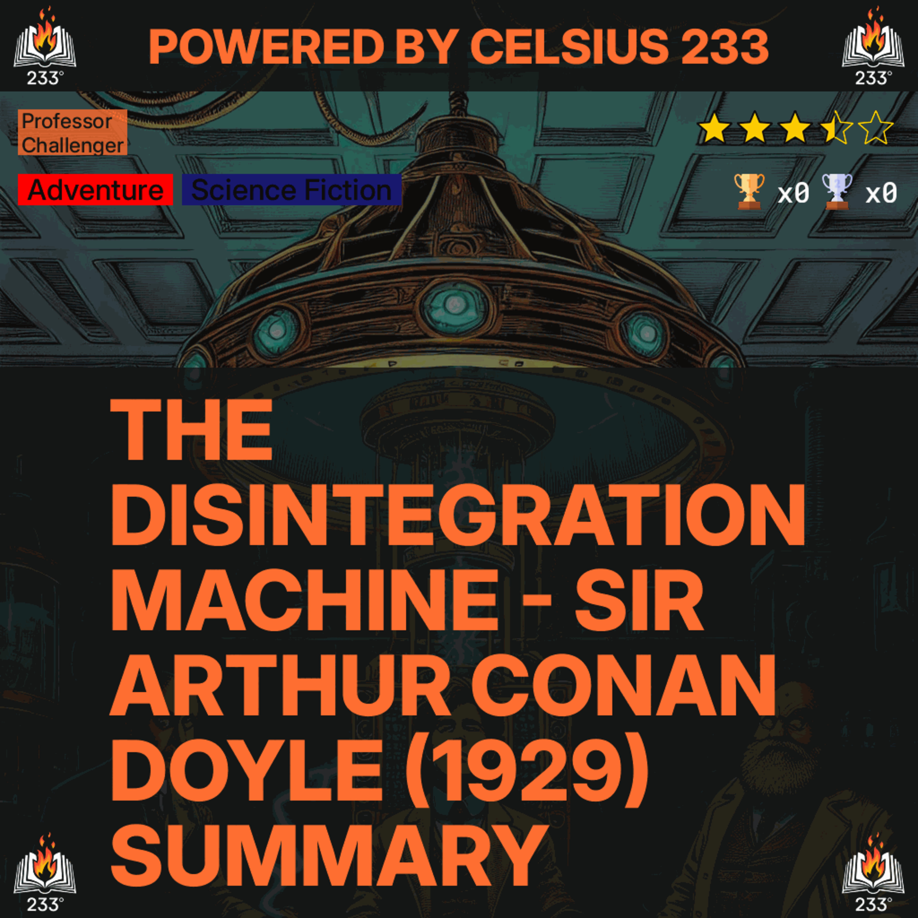 The Disintegration Machine - Sir Arthur Conan Doyle (1929) Summary (Professor Challenger - 5)