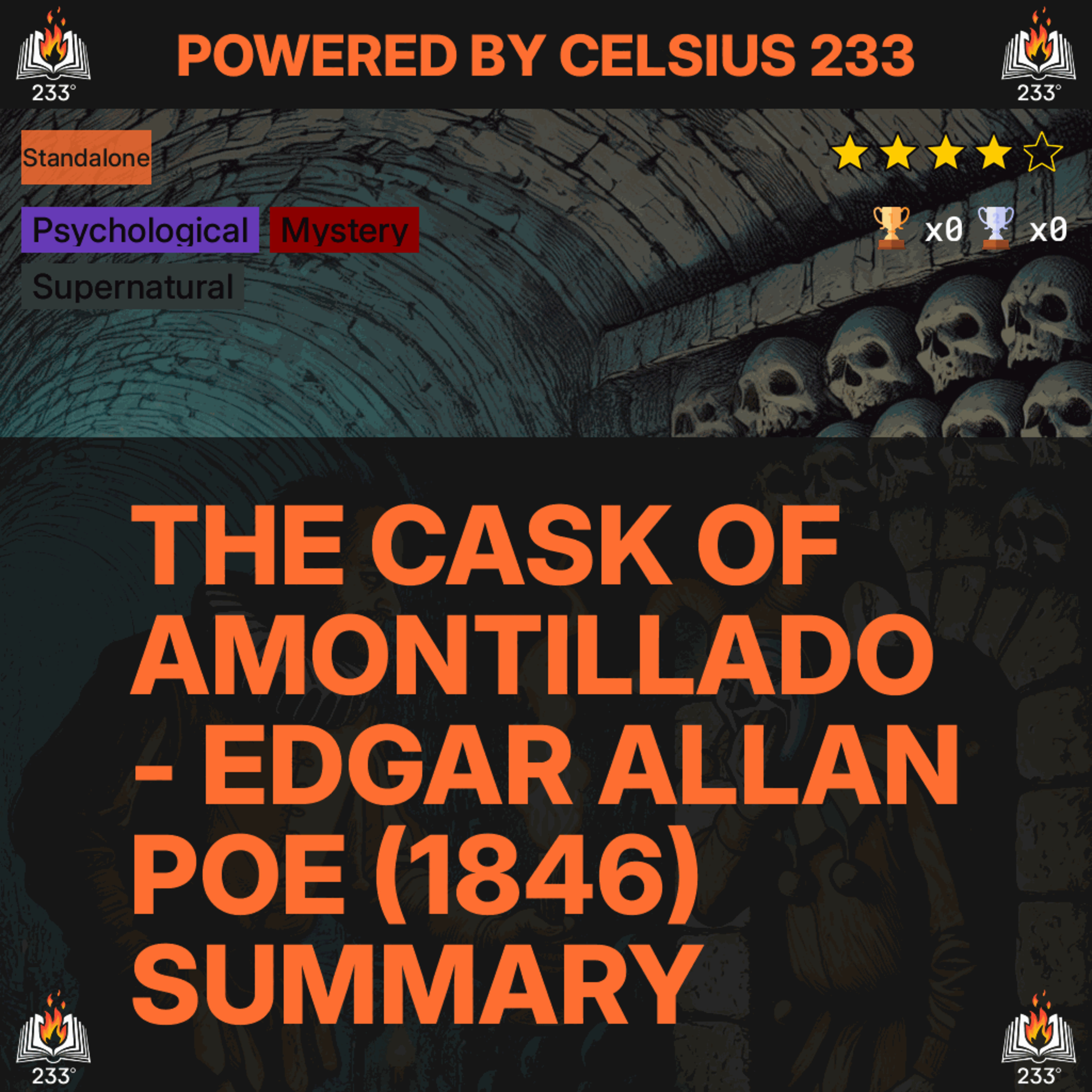 The Cask of Amontillado - Edgar Allan Poe (1846) Summary