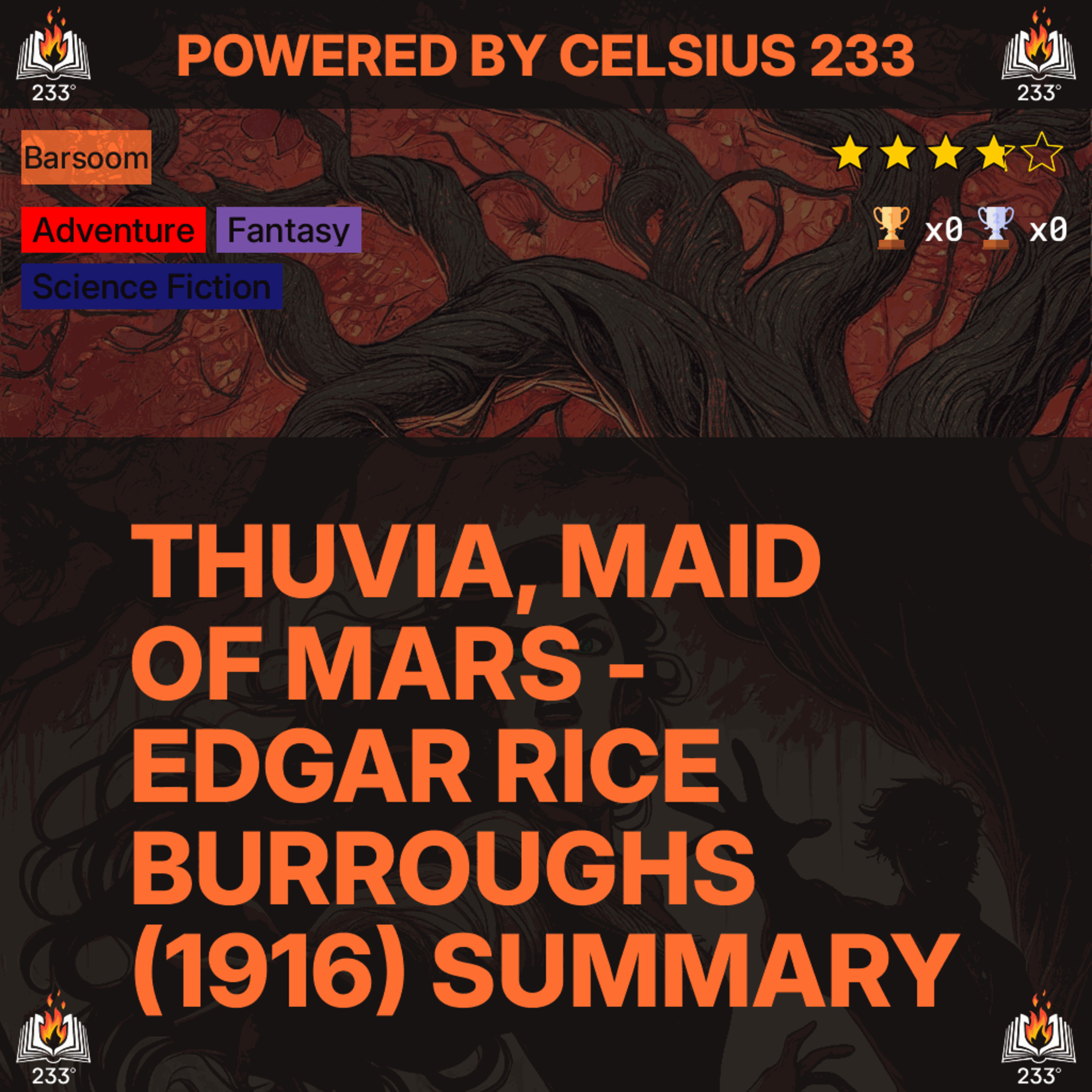 Thuvia, Maid of Mars - Edgar Rice Burroughs (1916) Summary (Barsoom - 4)