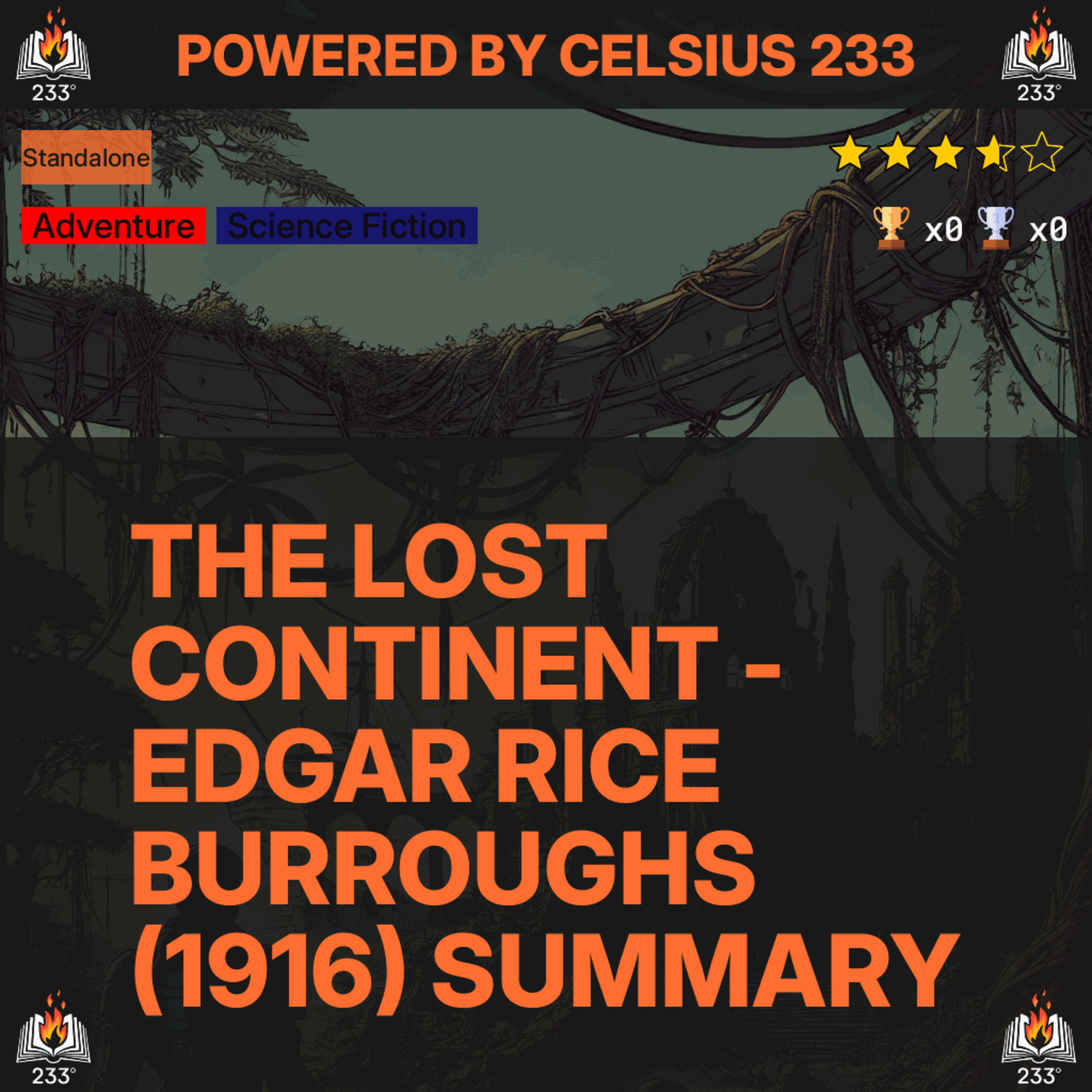 The Lost Continent - Edgar Rice Burroughs (1916) Summary