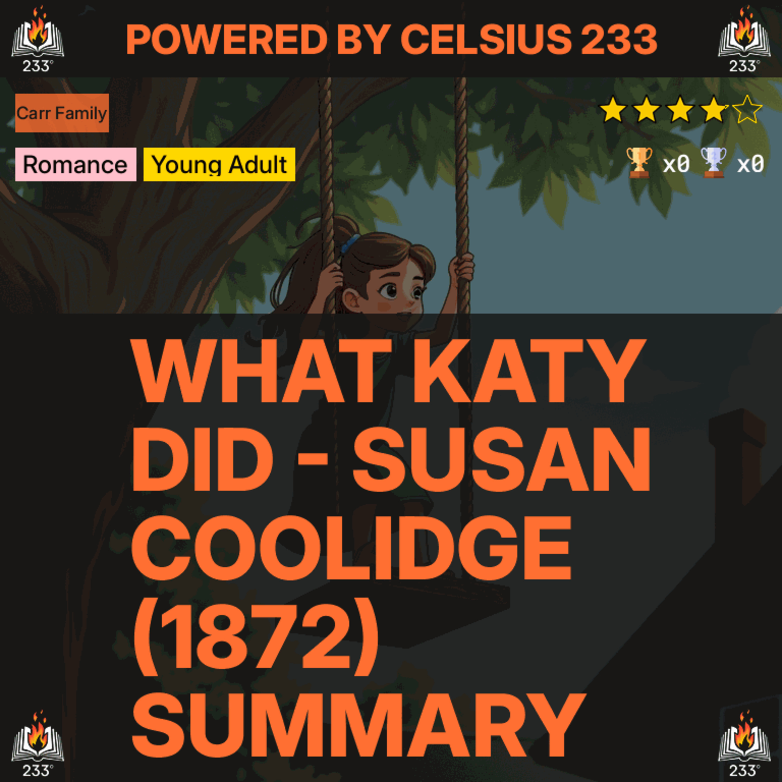 What Katy Did - Susan Coolidge (1872) Summary (Carr Family - 1)