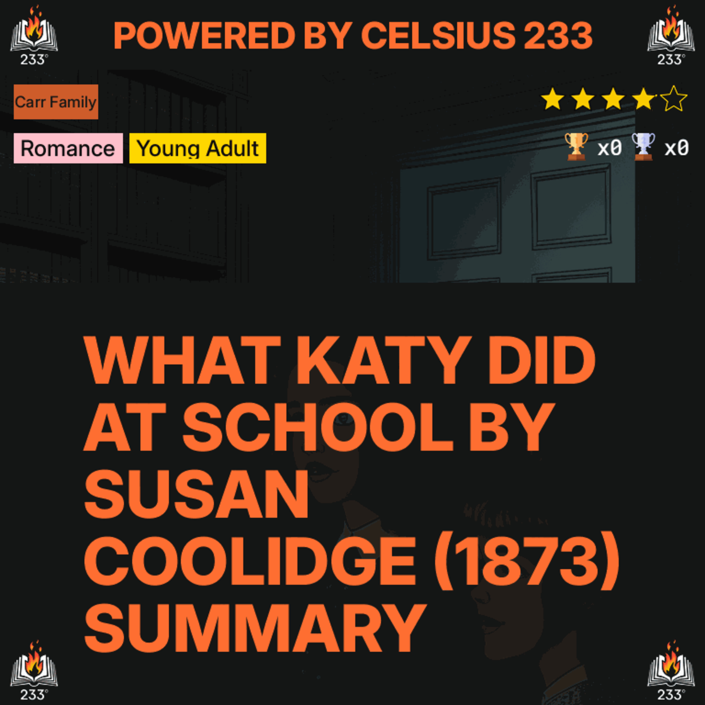 What Katy Did at School - Susan Coolidge (1873) Summary (Carr Family - 2)