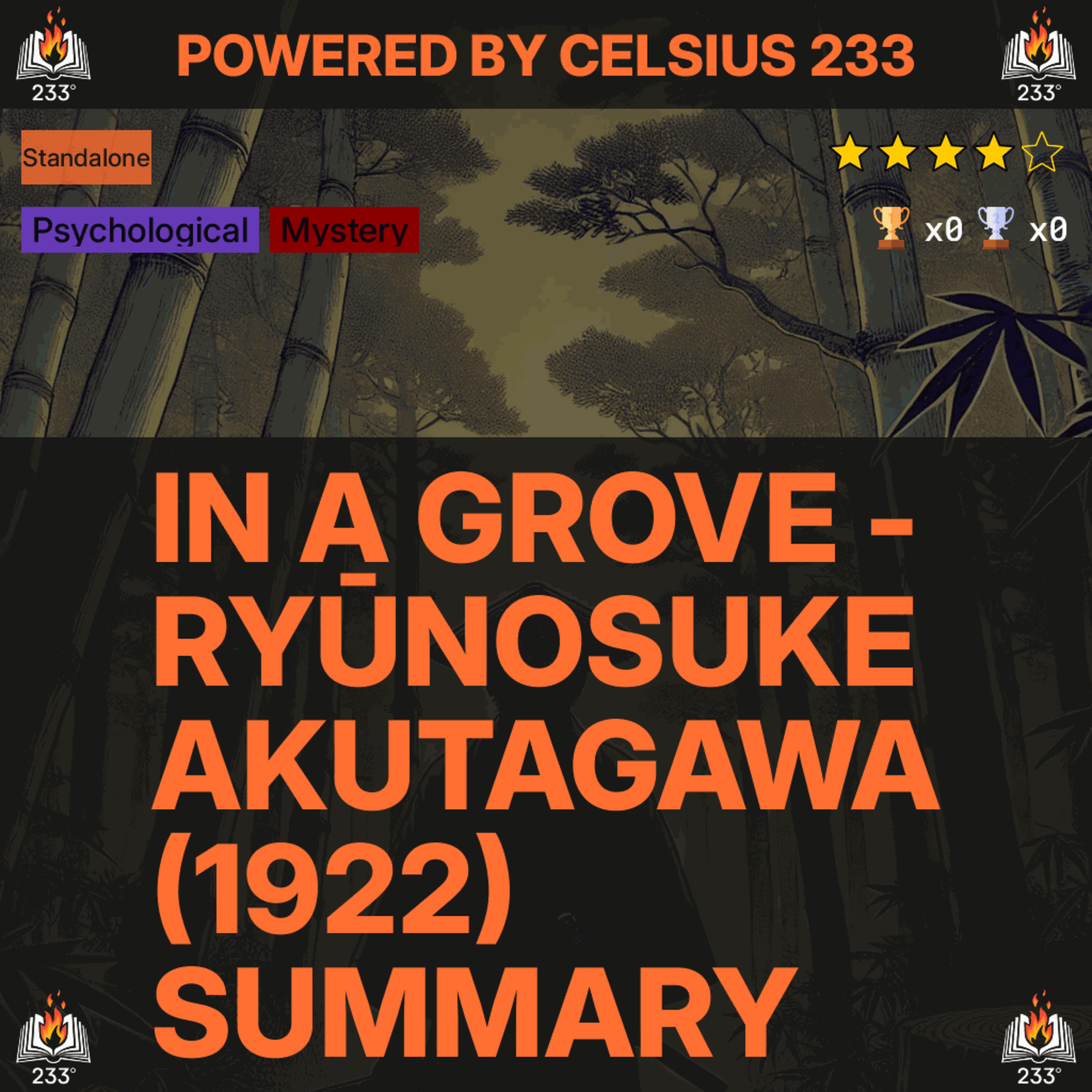 In a Grove - Ryūnosuke Akutagawa (1922) Summary