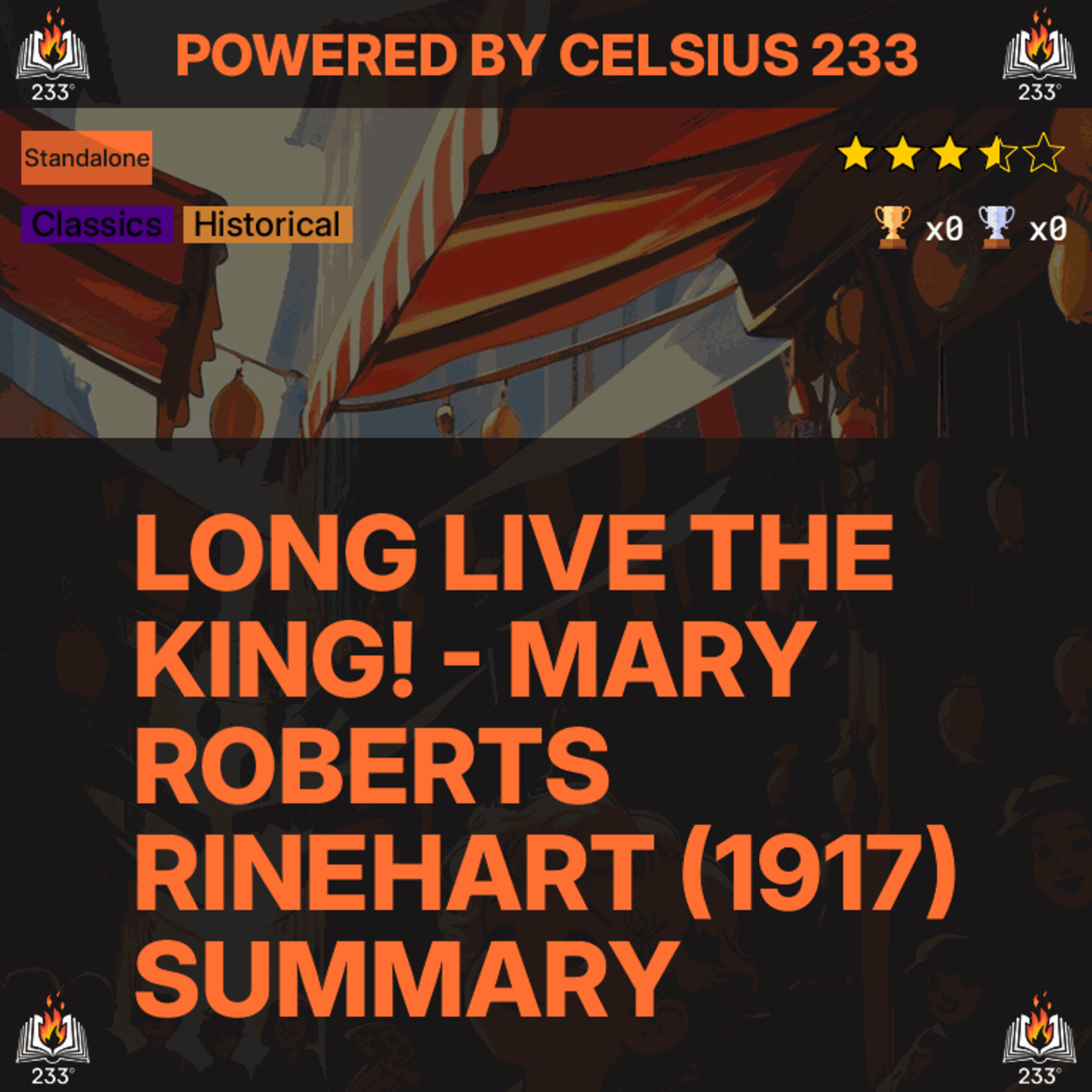 Long Live the King! - Mary Roberts Rinehart (1917) Summary - 3.58 ⭐️