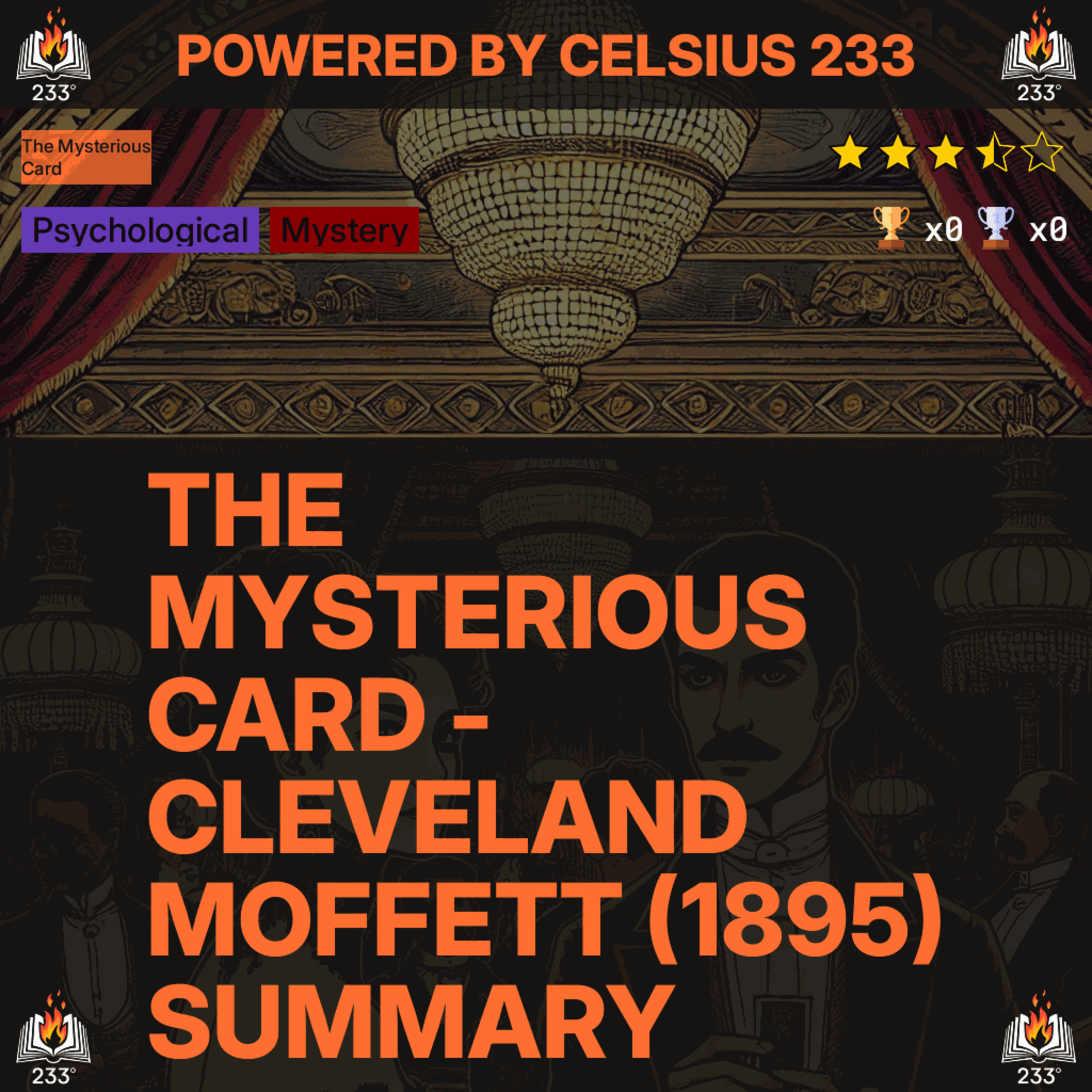 The Mysterious Card - Cleveland Moffett (1895) Summary (The Mysterious Card - 1) - 3.51 ⭐️
