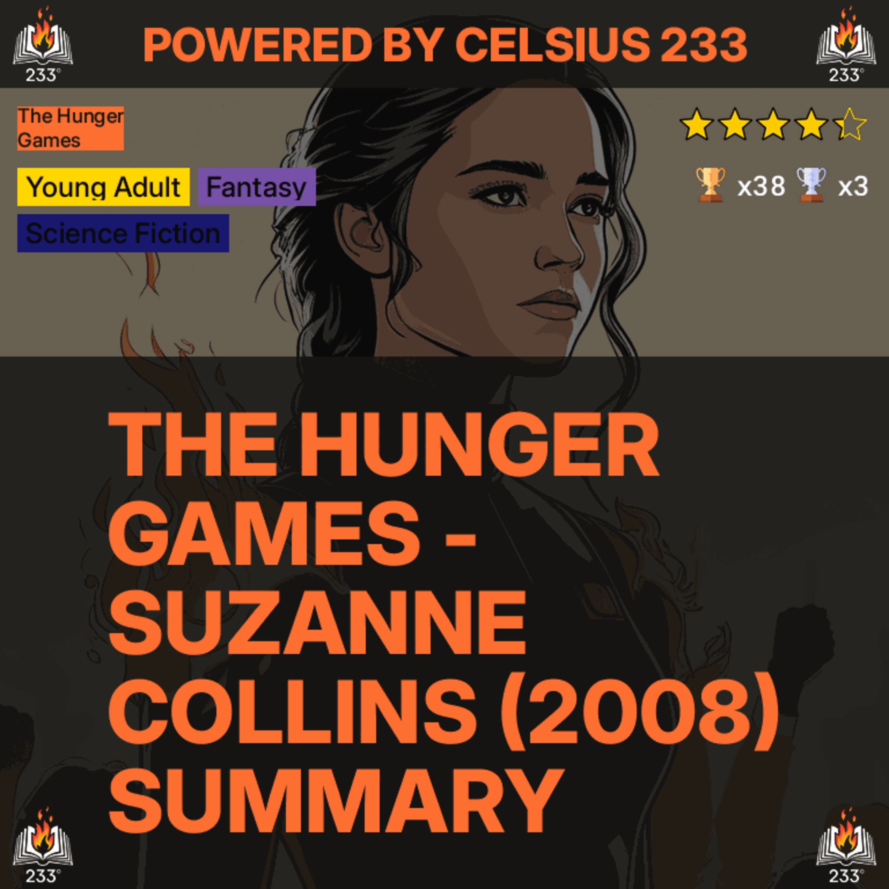 The Hunger Games - Suzanne Collins (2008) Summary (The Hunger Games - 1) - 4.34 ⭐️