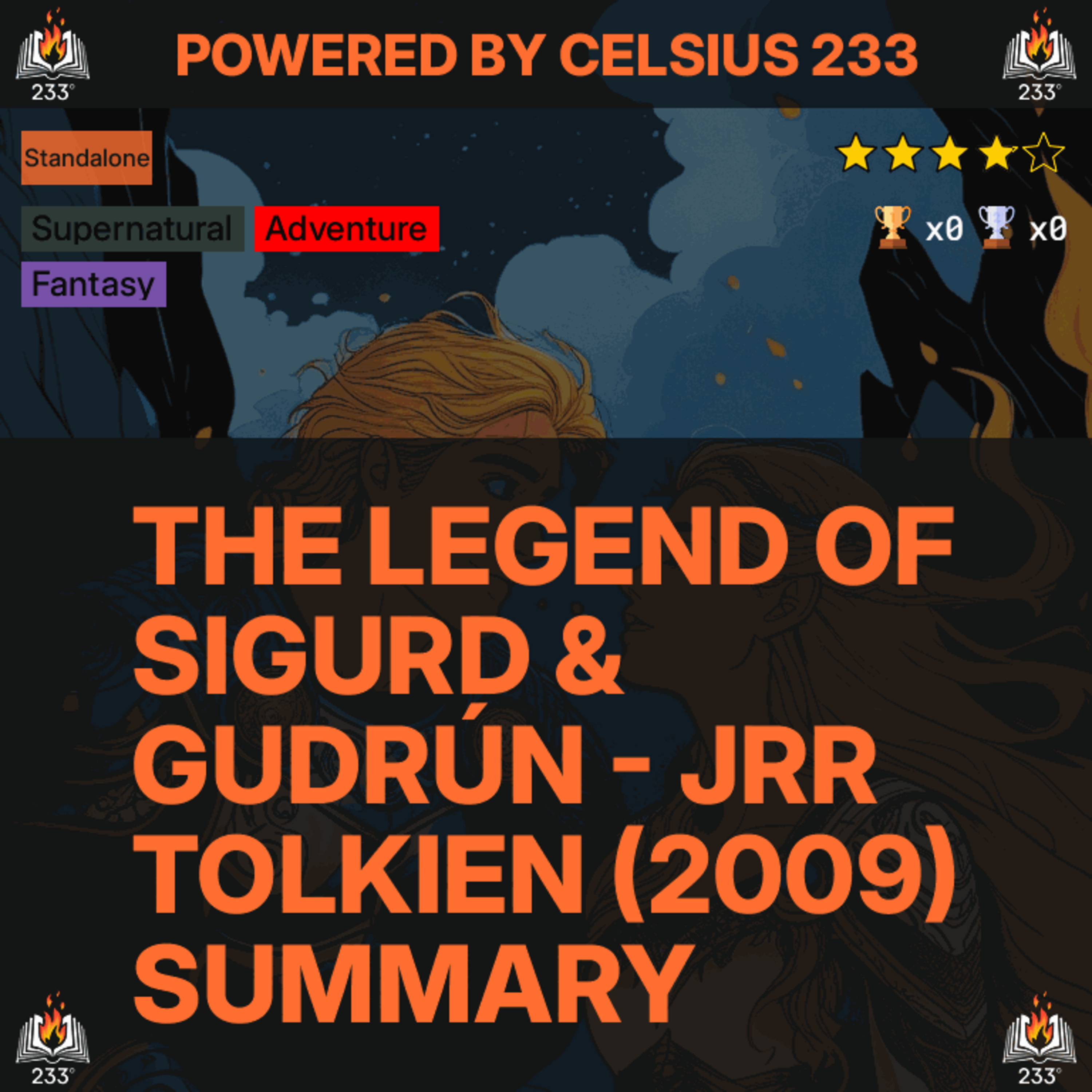 The Legend of Sigurd & Gudrún - JRR Tolkien (2009) Summary - 3.87 ⭐️