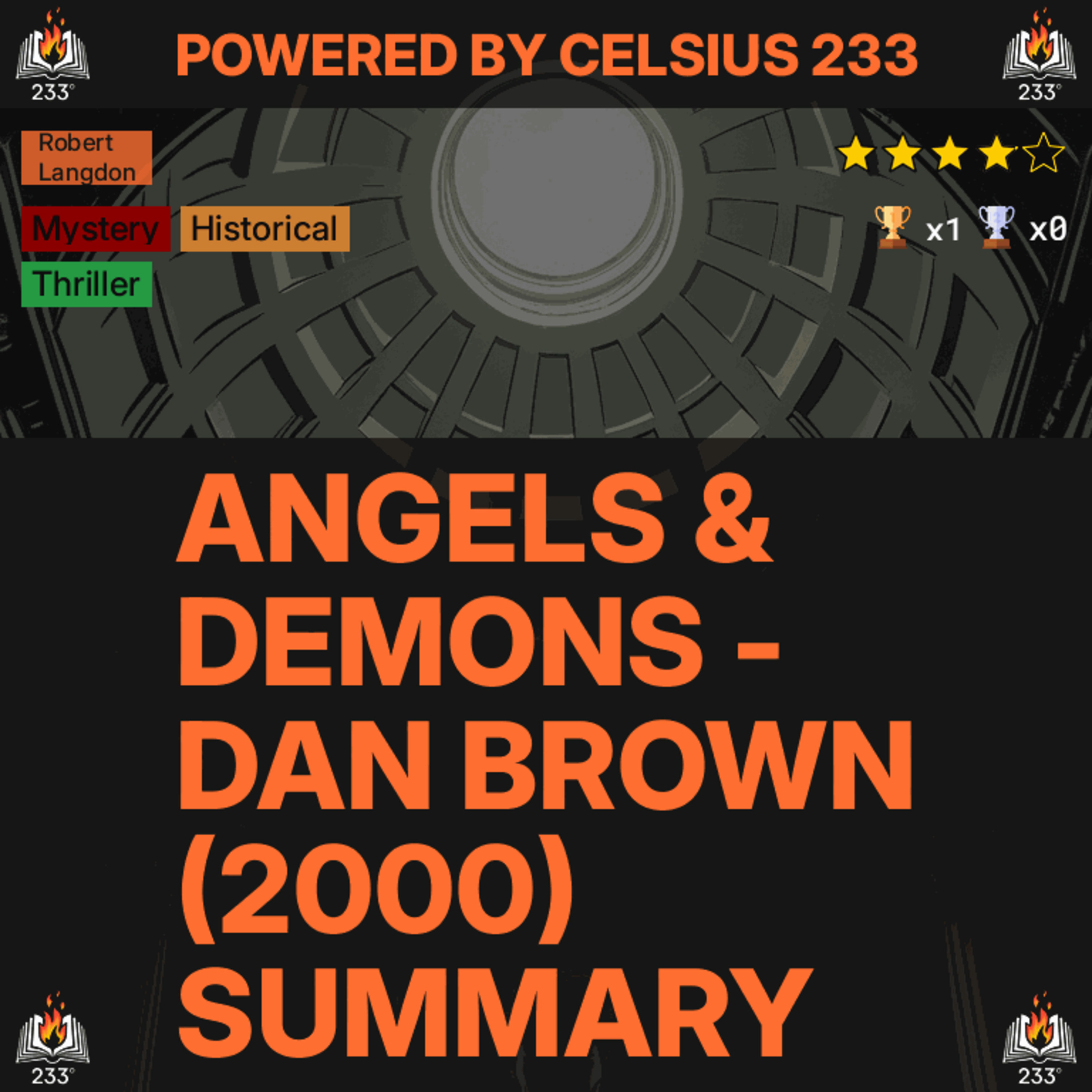 Angels & Demons - Dan Brown (2000) Summary (Robert Langdon - 1) - 3.94 ⭐️