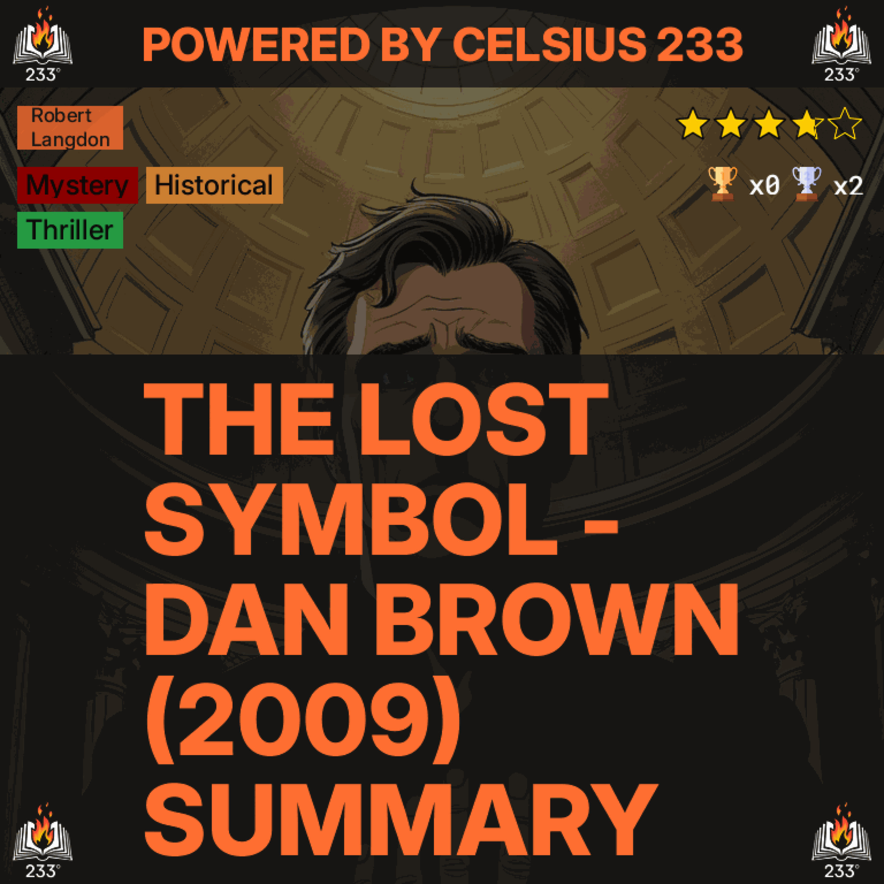 The Lost Symbol - Dan Brown (2009) Summary (Robert Langdon - 3) - 3.75 ⭐️