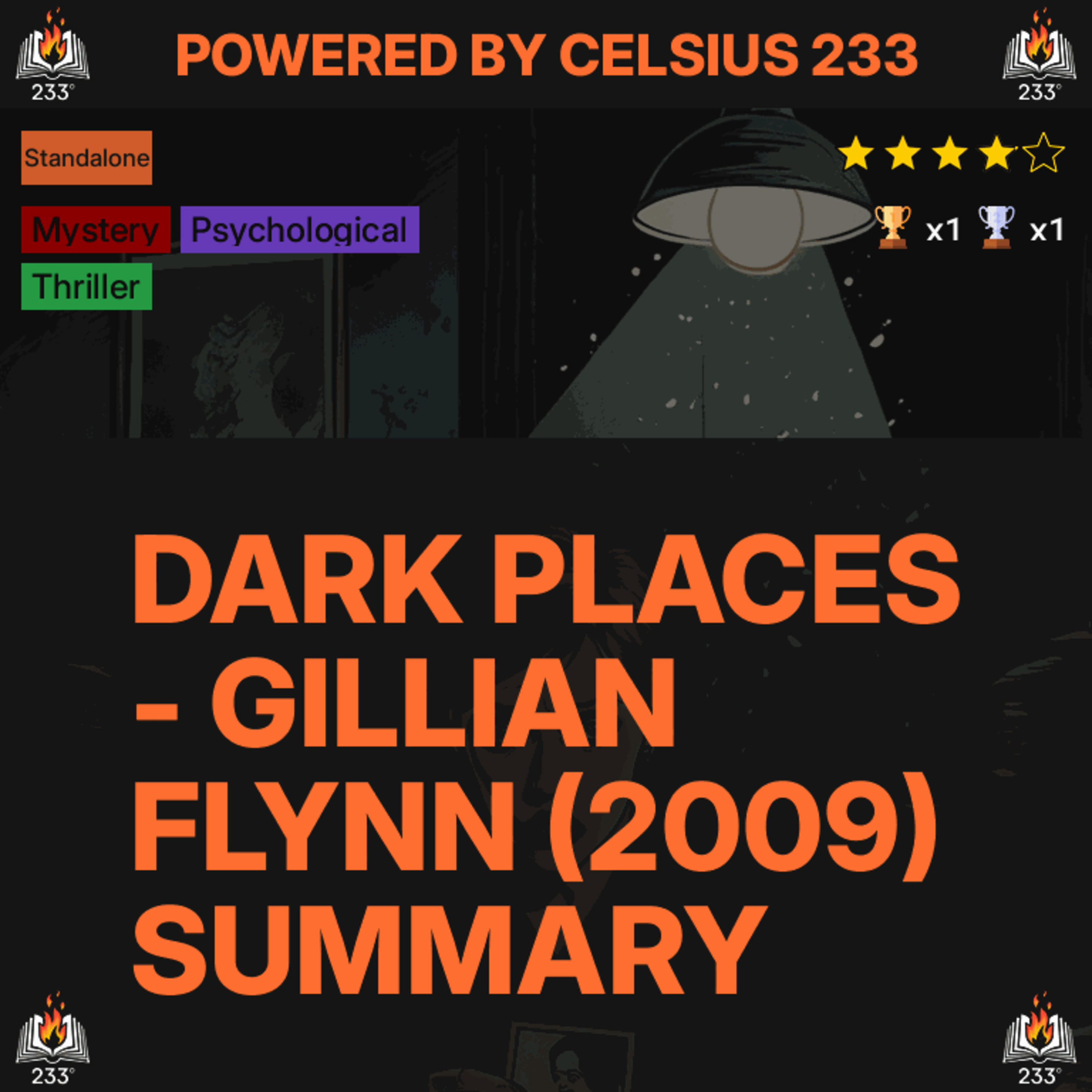 Dark Places - Gillian Flynn (2009) Summary - 3.95 ⭐️
