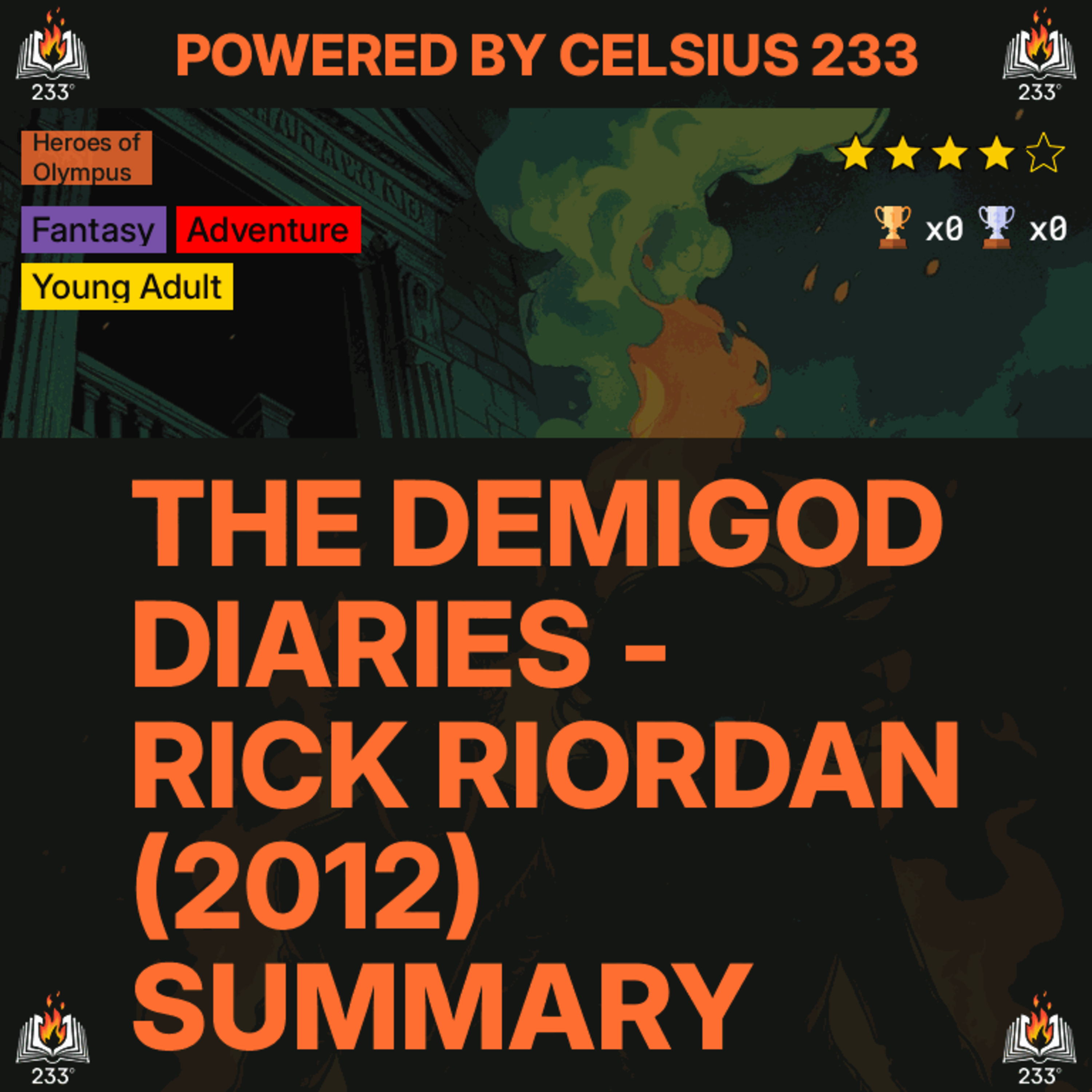The Demigod Diaries - Rick Riordan (2012) Summary (Heroes of Olympus - 2.5) - 4.12 ⭐️