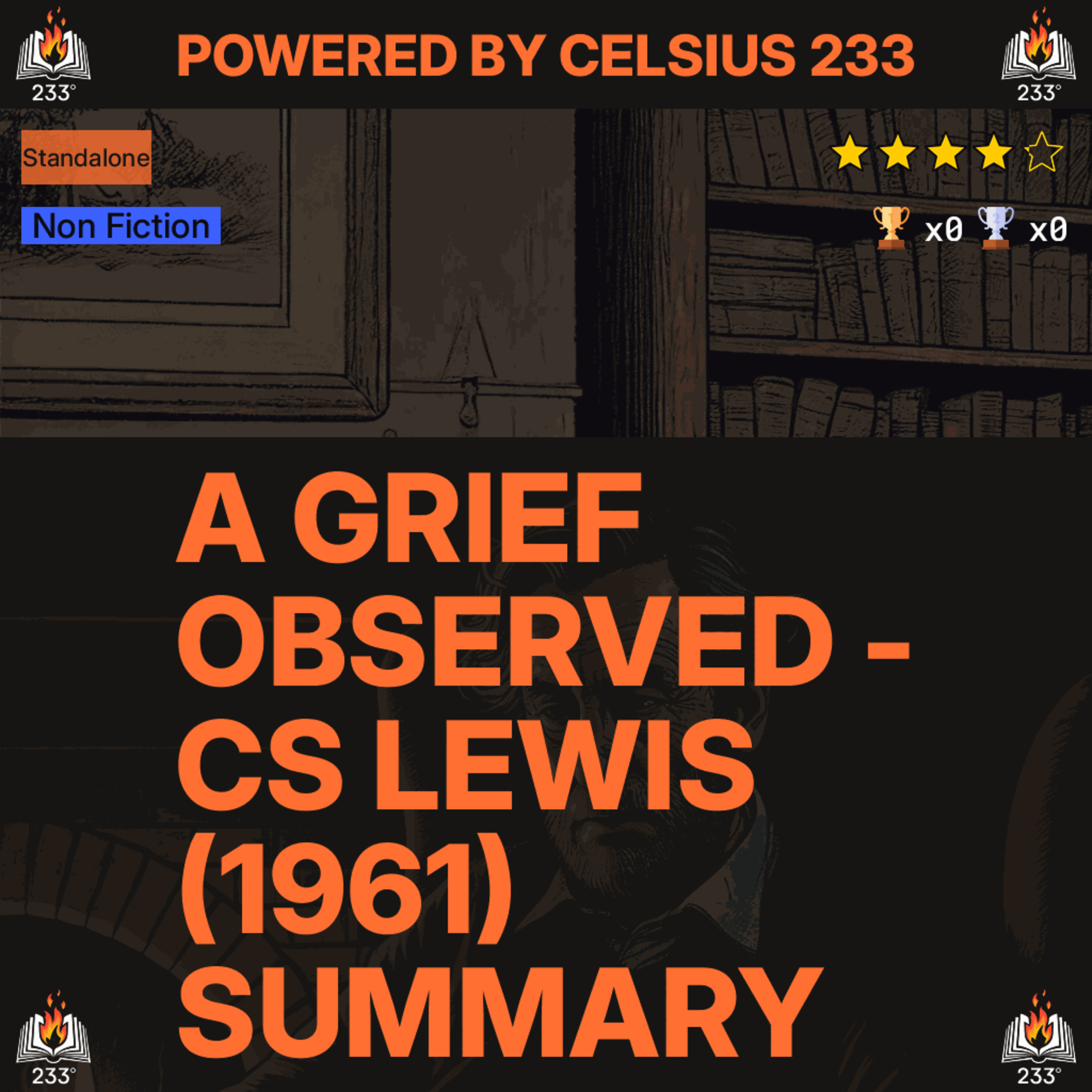 A Grief Observed - CS Lewis (1961) Summary - 4.22 ⭐️