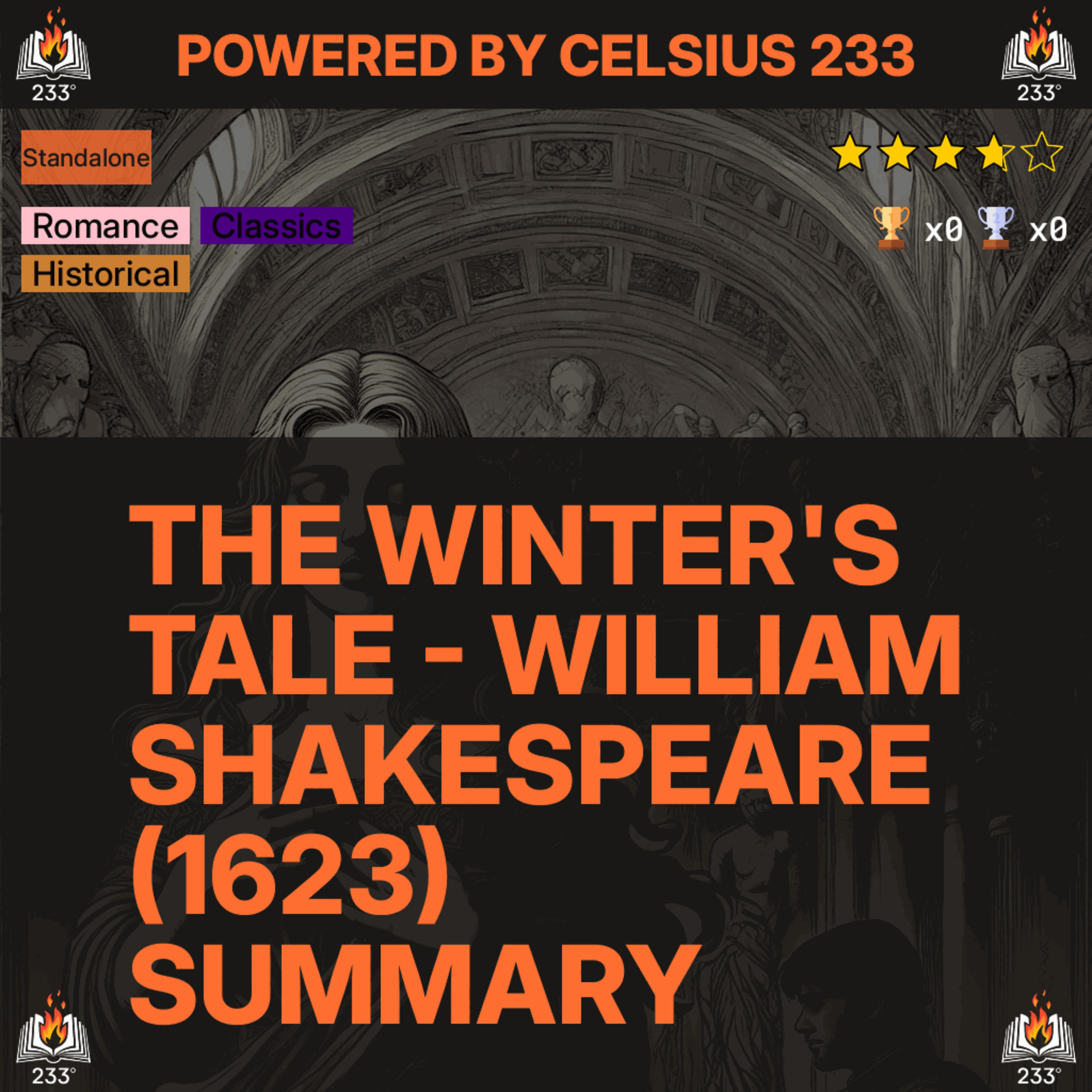 The Winter's Tale - William Shakespeare (1623) Summary - 3.71 ⭐️