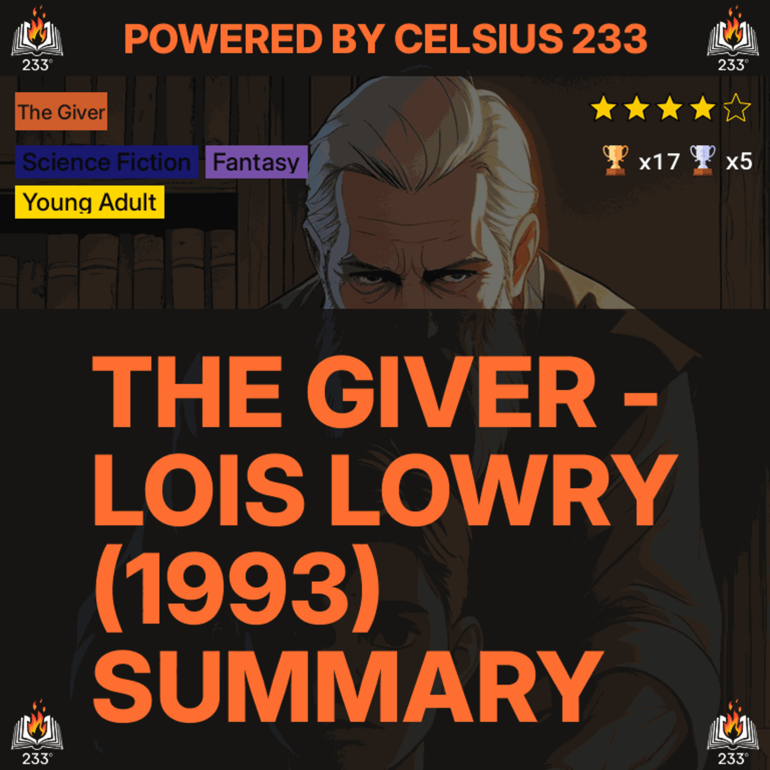 The Giver - Lois Lowry (1993) Summary (The Giver - 1) - 4.12 ⭐️