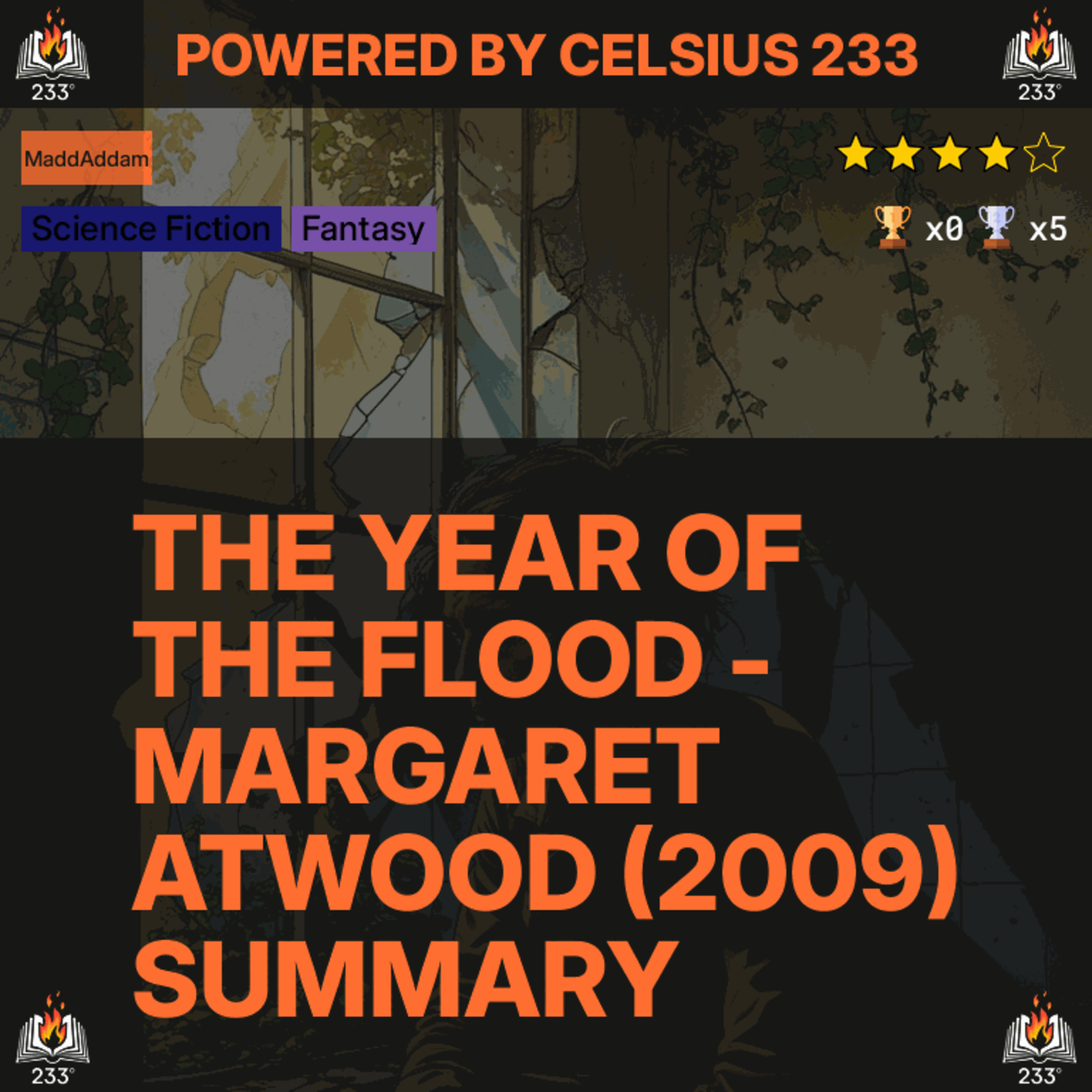 The Year of the Flood - Margaret Atwood (2009) Summary (MaddAddam - 2) - 4.06 ⭐️