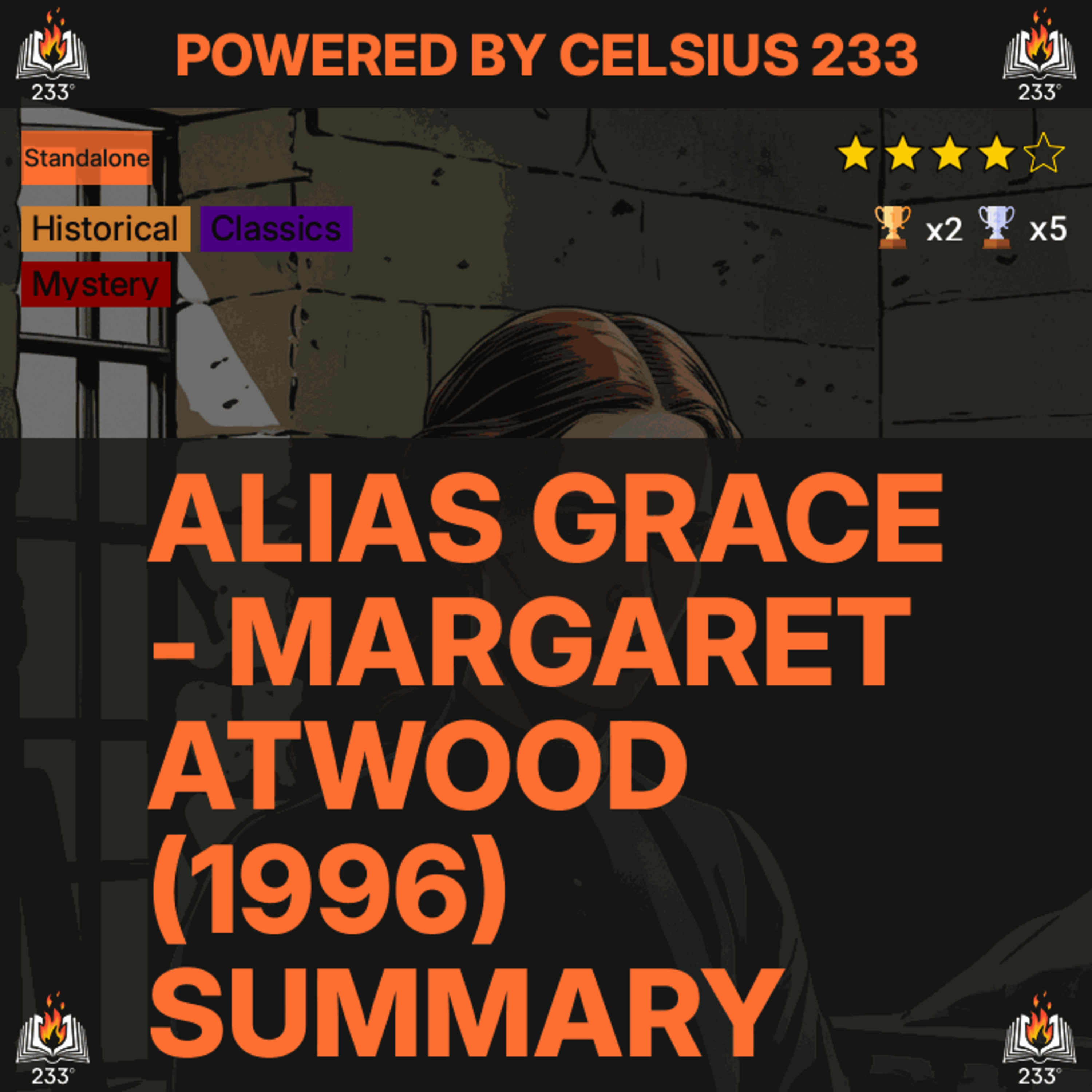 Alias Grace - Margaret Atwood (1996) Summary - 4.04 ⭐️