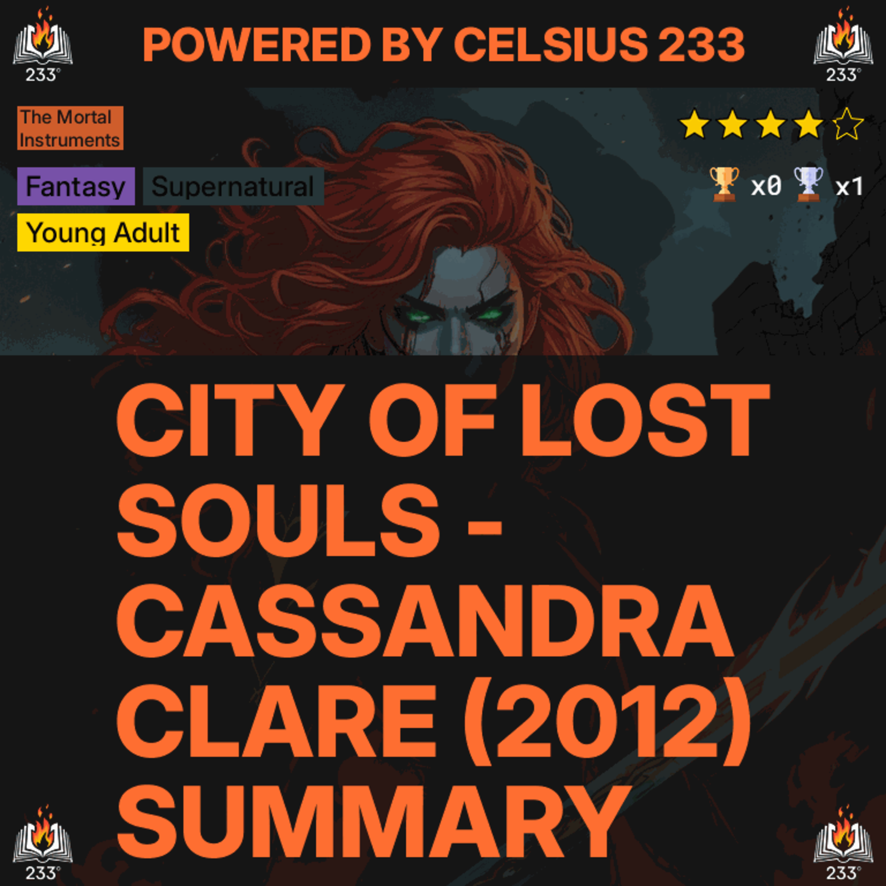 City of Lost Souls - Cassandra Clare (2012) Summary (The Mortal Instruments - 5) - 4.21 ⭐️