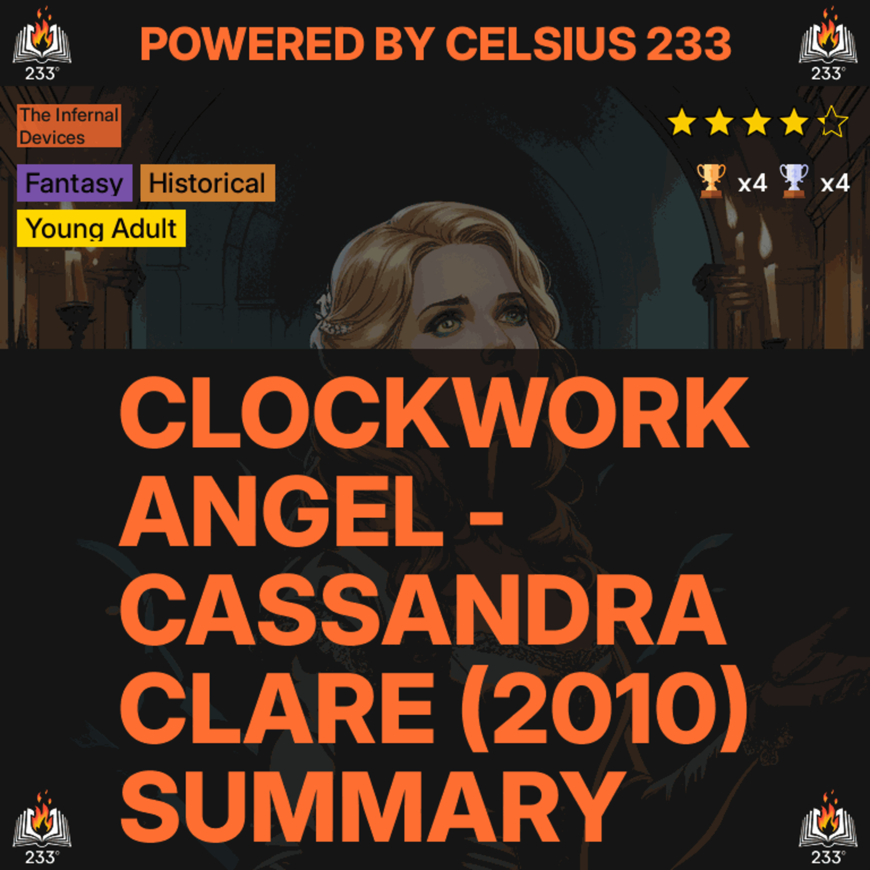 Clockwork Angel - Cassandra Clare (2010) Summary (The Infernal Devices - 1) - 4.31 ⭐️