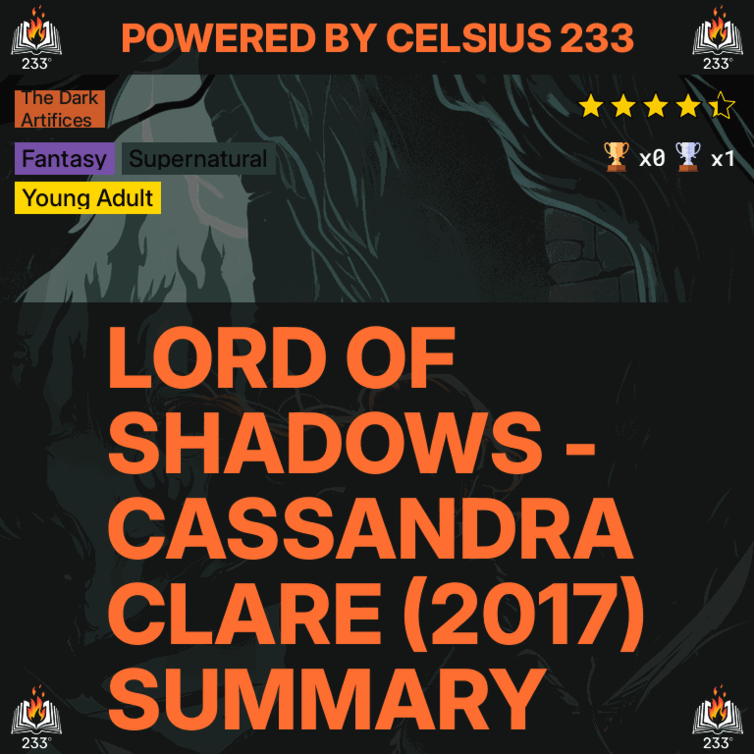 Lord of Shadows - Cassandra Clare (2017) Summary (The Dark Artifices - 2) - 4.41 ⭐️