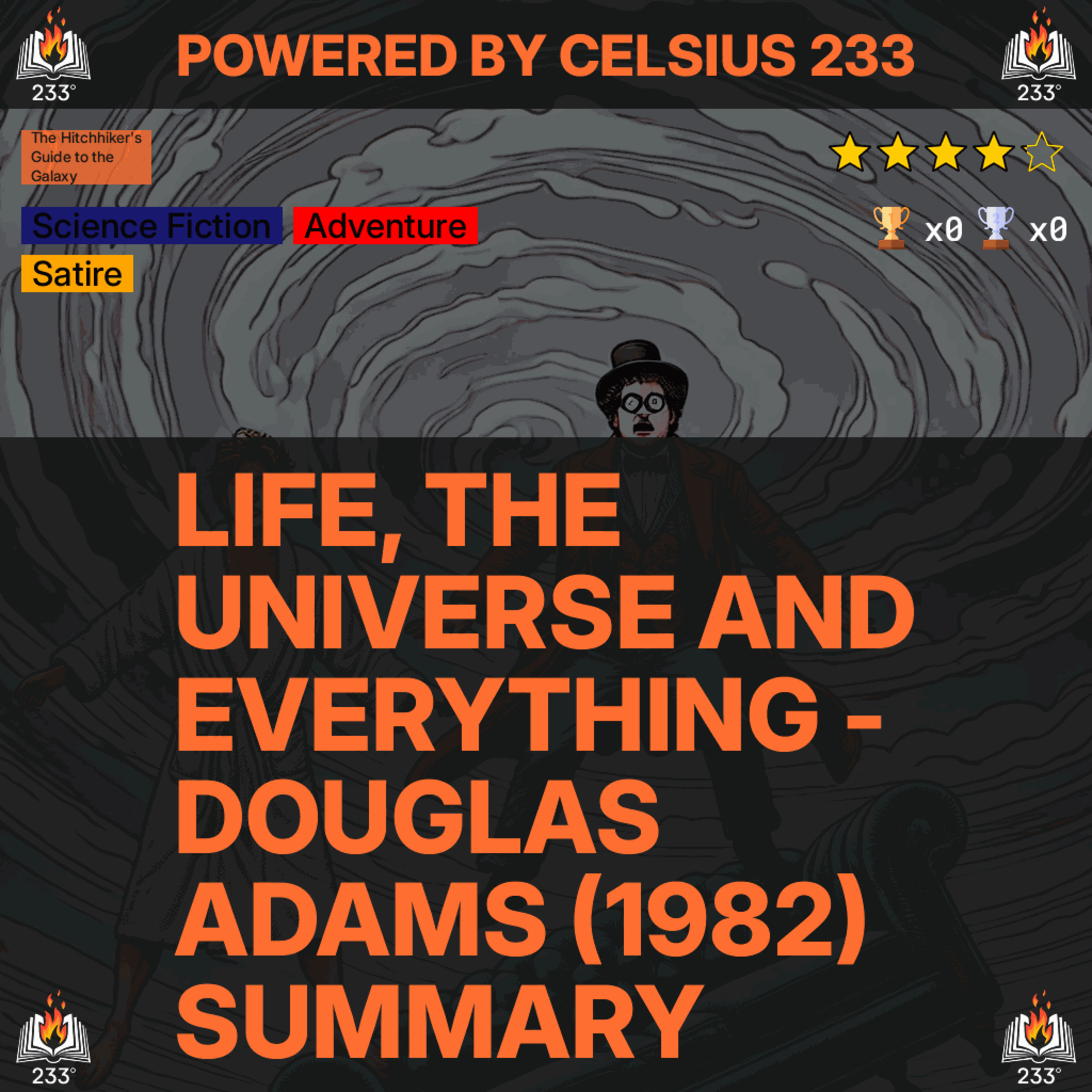 Life, the Universe and Everything - Douglas Adams (1982) Summary (Hitchhiker's Guide - 3) - 4.17 ⭐️