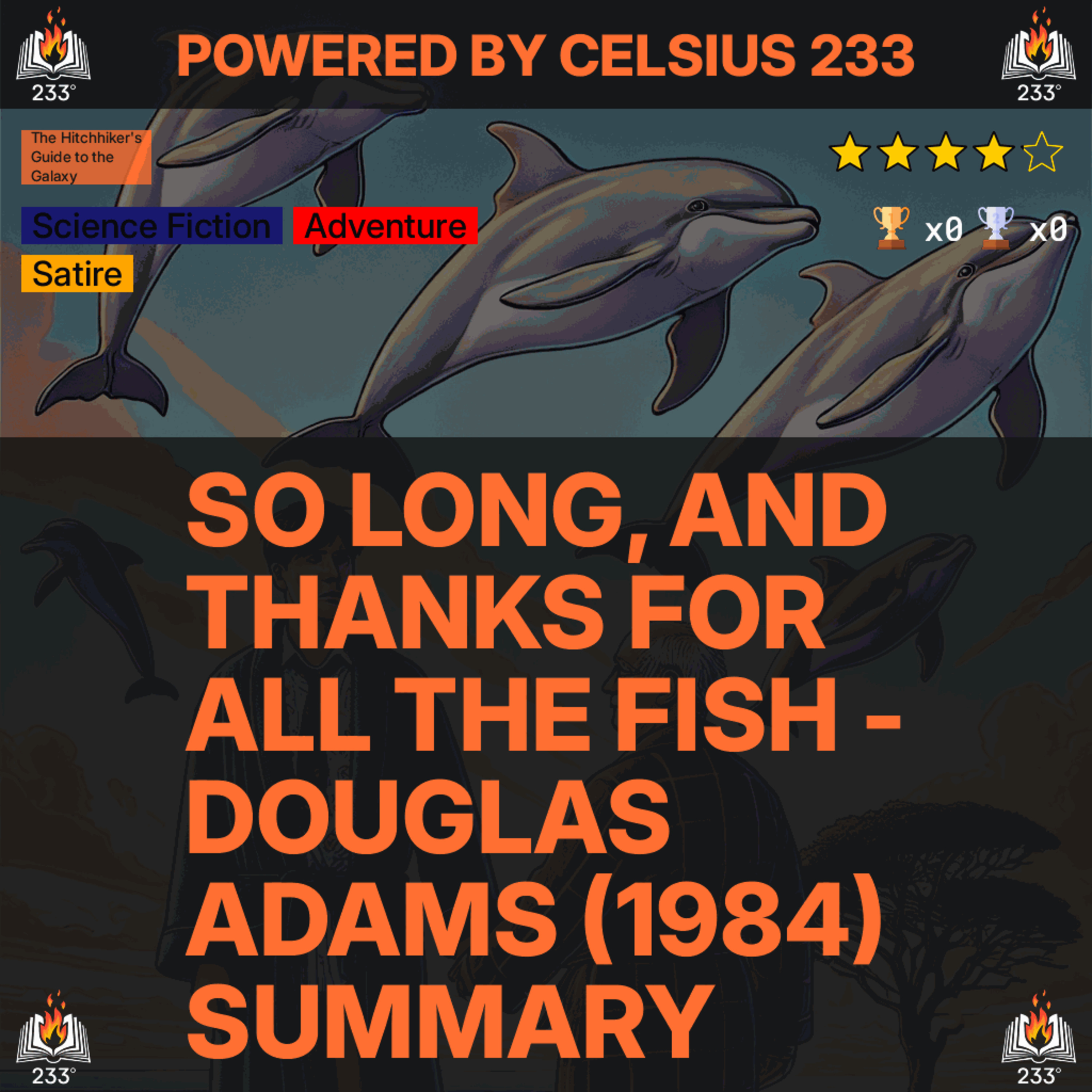 So Long, and Thanks for All the Fish - Douglas Adams (1984) Summary (Hitchhiker's Guide-4) - 4.09 ⭐️