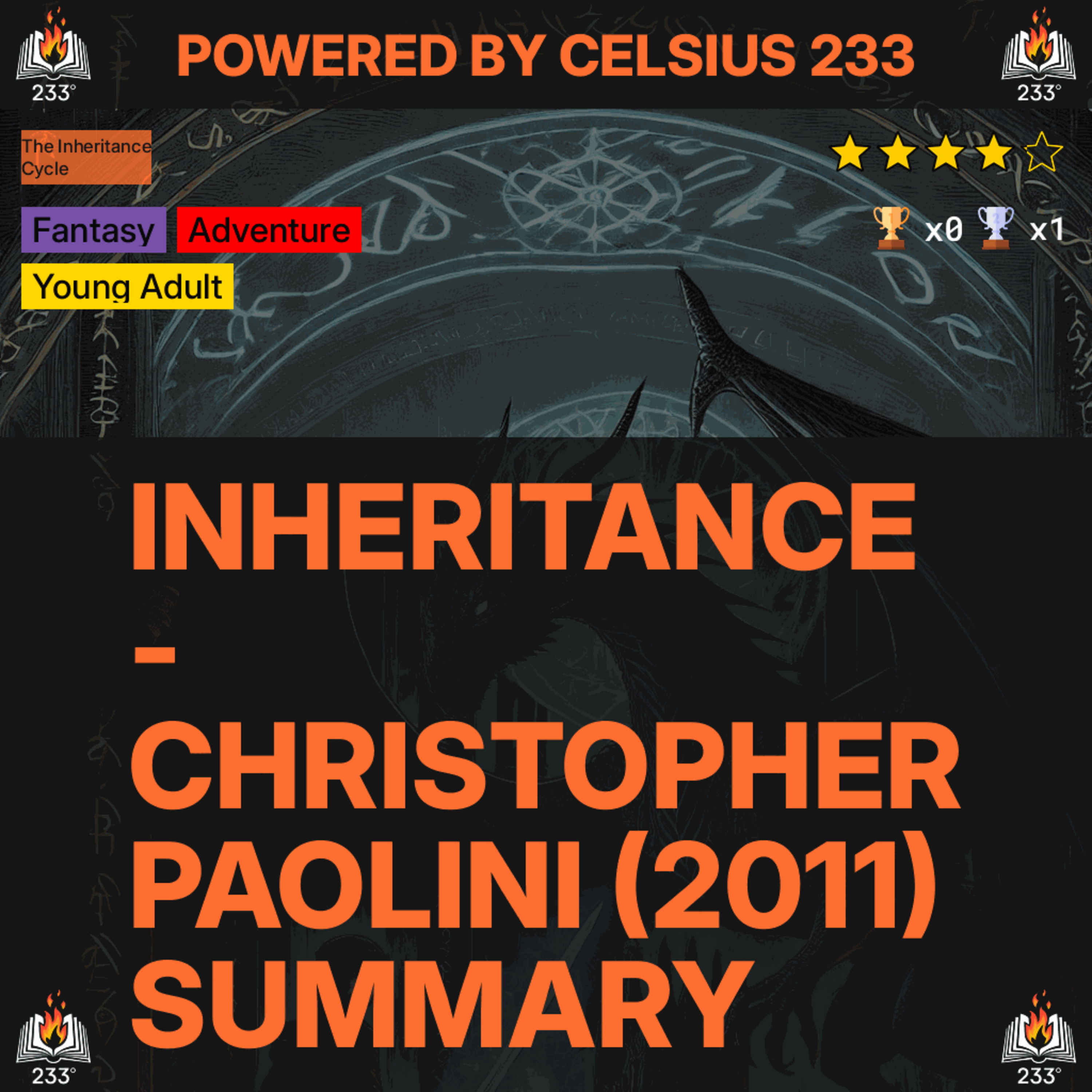 Inheritance - Christopher Paolini (2011) Summary (The Inheritance Cycle - 4) - 4.15 ⭐️ episode artwork