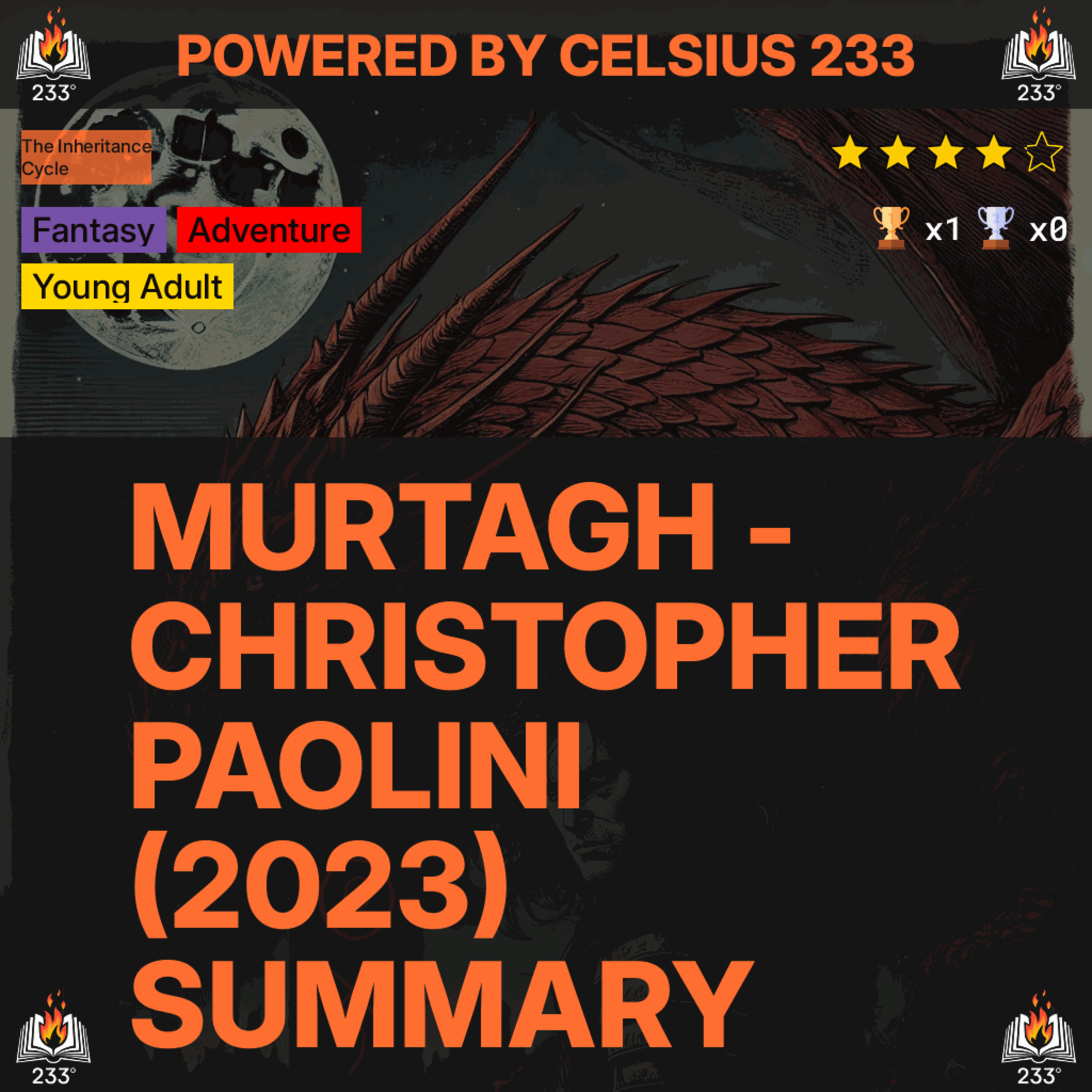 Murtagh - Christopher Paolini (2023) Summary (The Inheritance Cycle - 5) - 4.15 ⭐️ episode artwork