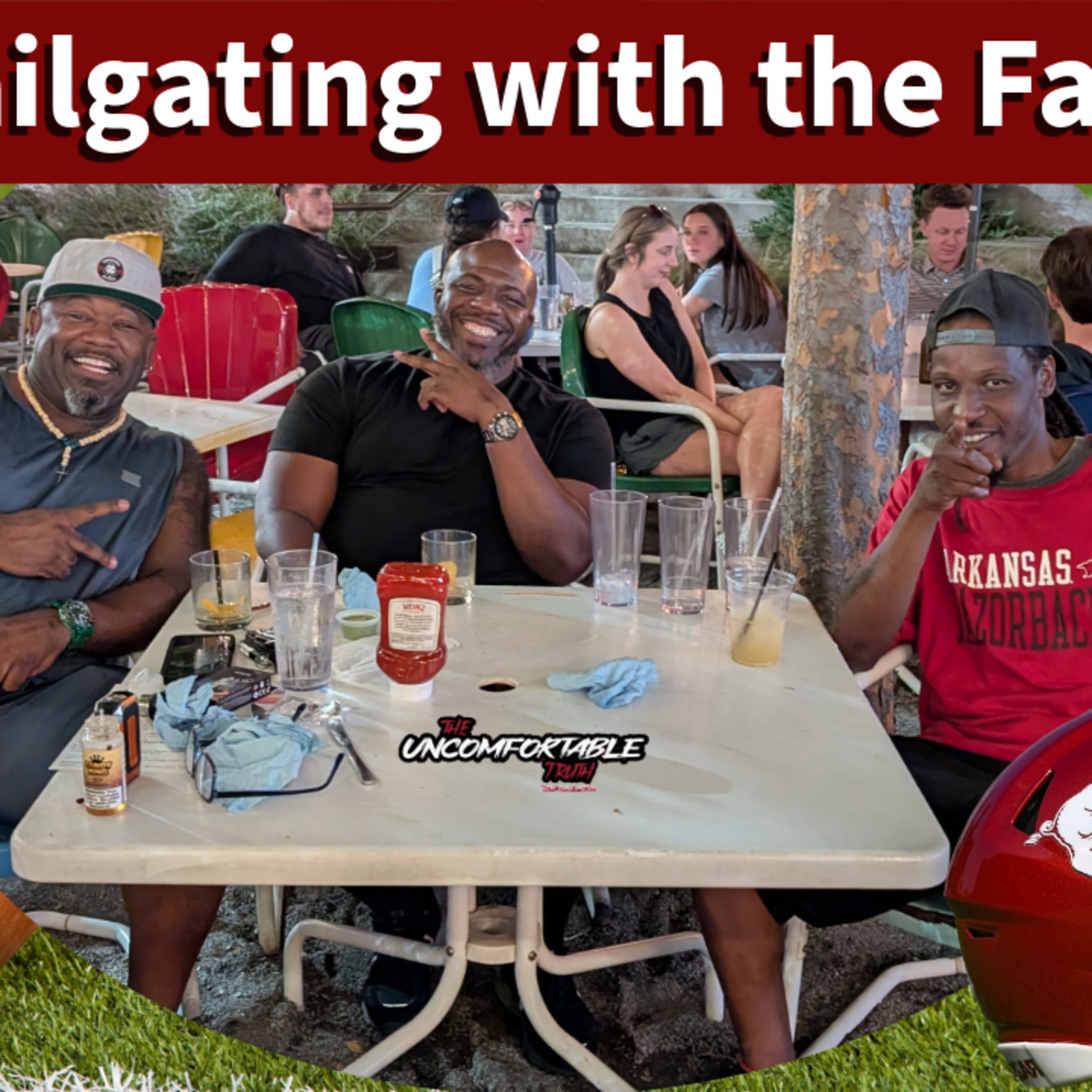 Crimson Bros Tailgating with family & friends at the Arkansas Razorbacks game