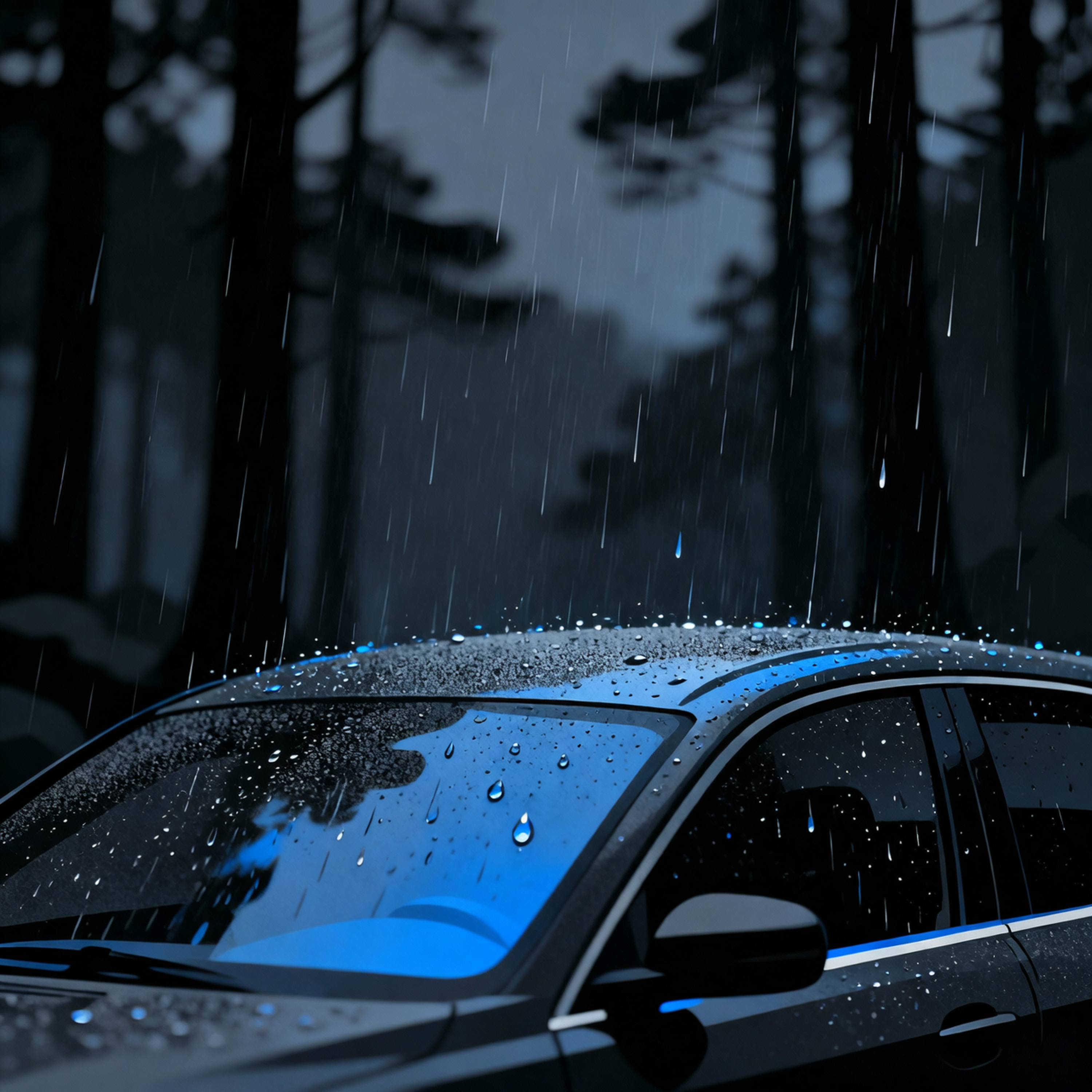 2 Hours Heavy Rain on Car Roof | Sleep Sounds for Insomnia & Deep Relaxation