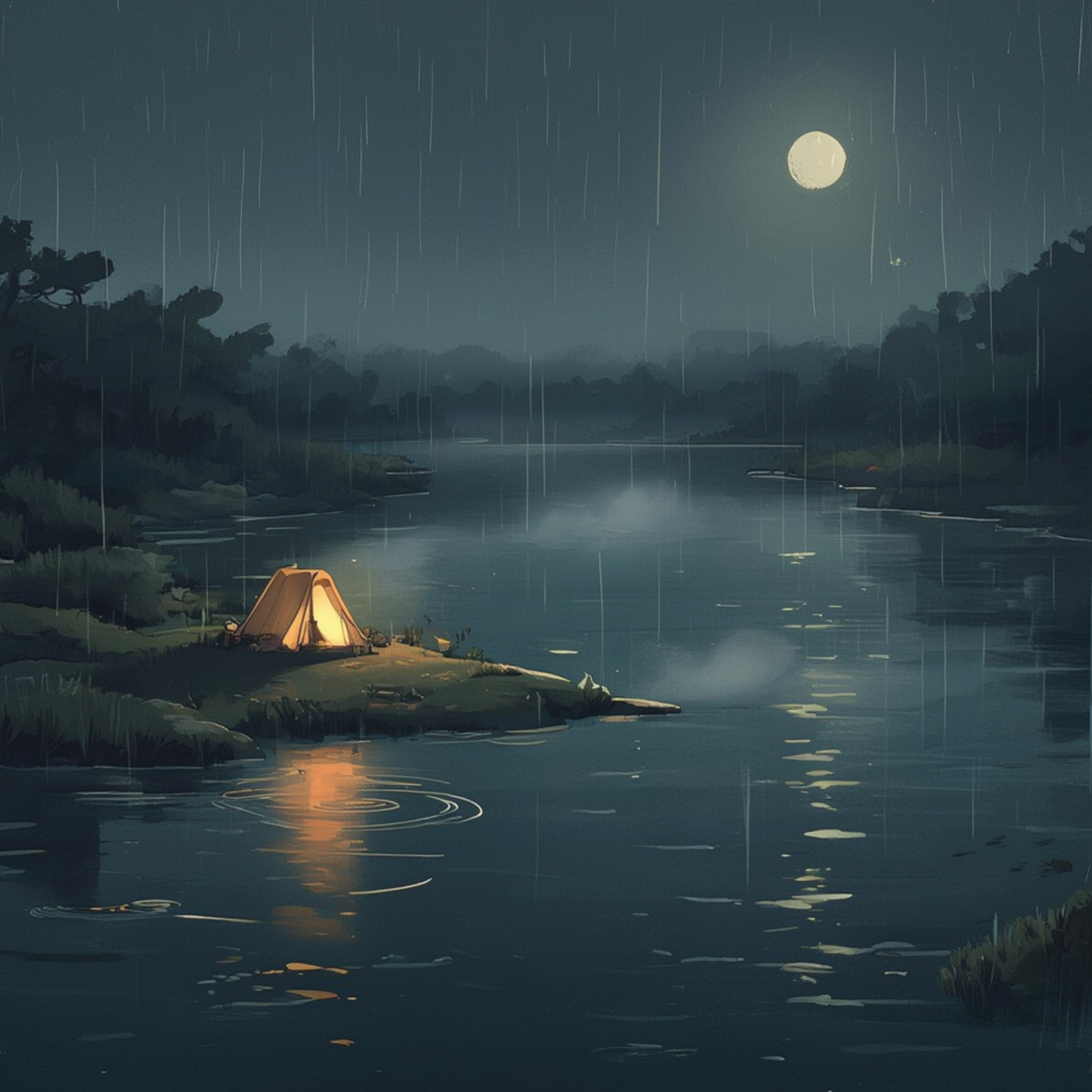 8 Hours of Flowing River Sounds for Relaxation and Sleep 💤