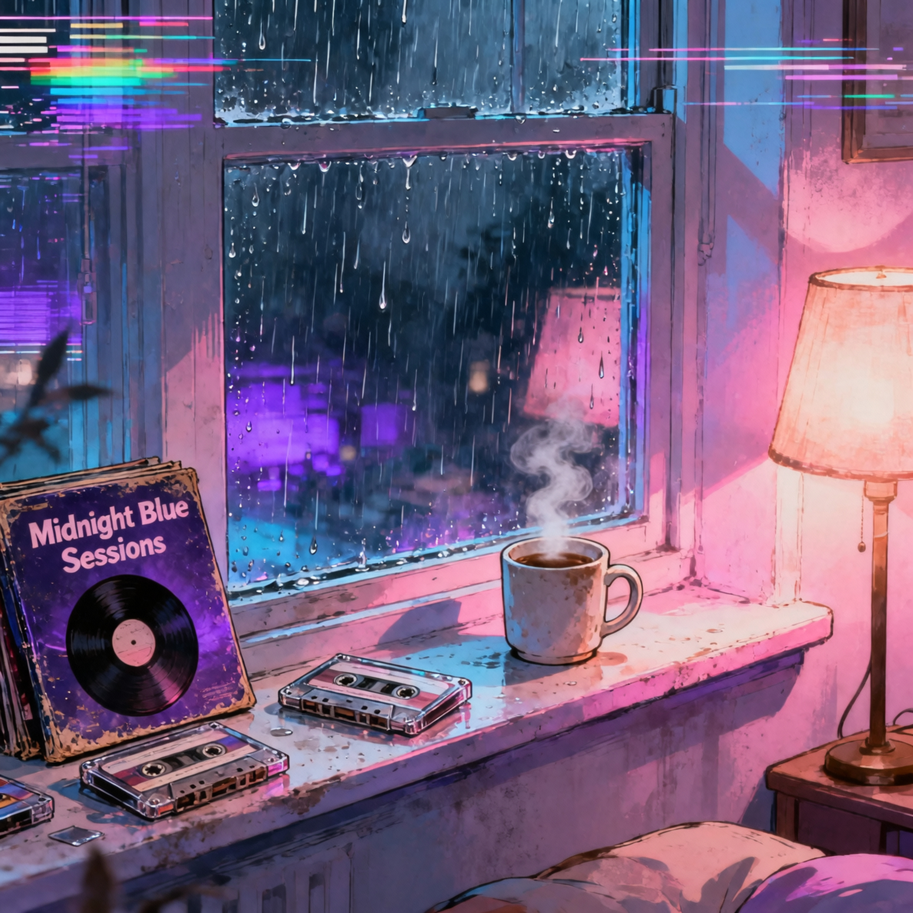 Rain, Thunder and Lo-Fi Jazz 🎷Sleep in a Cozy Apartment