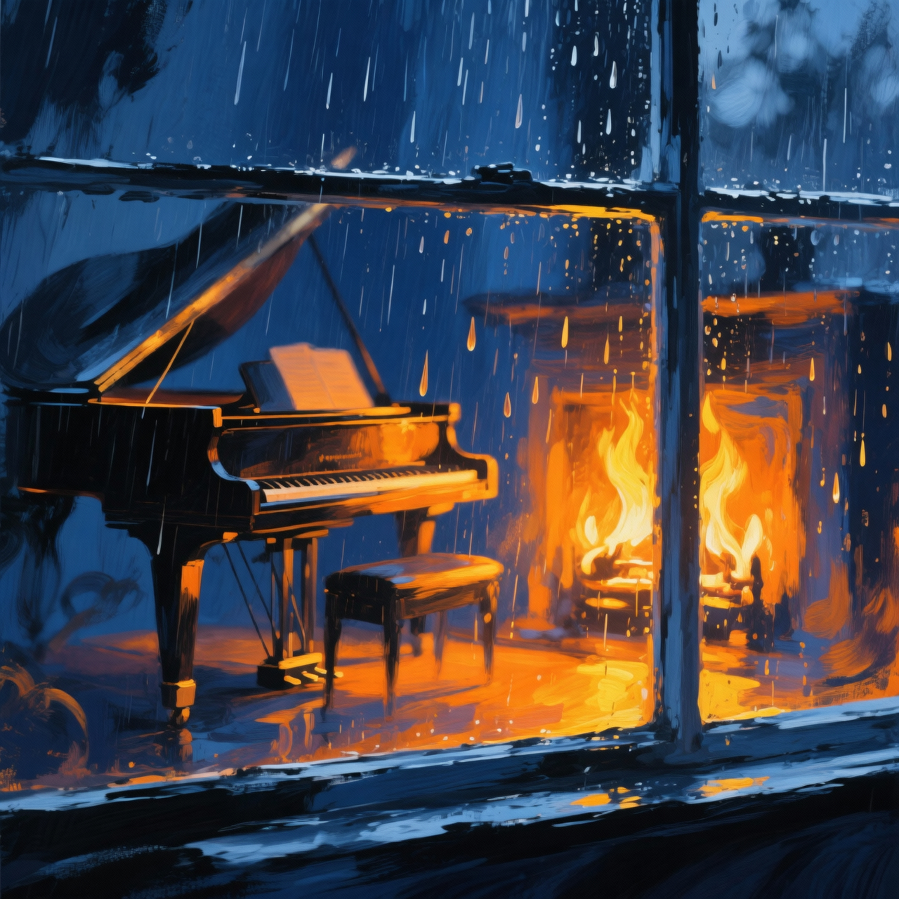 Calm Rain and Slow Jazz: Sleep in a Cozy Cabin