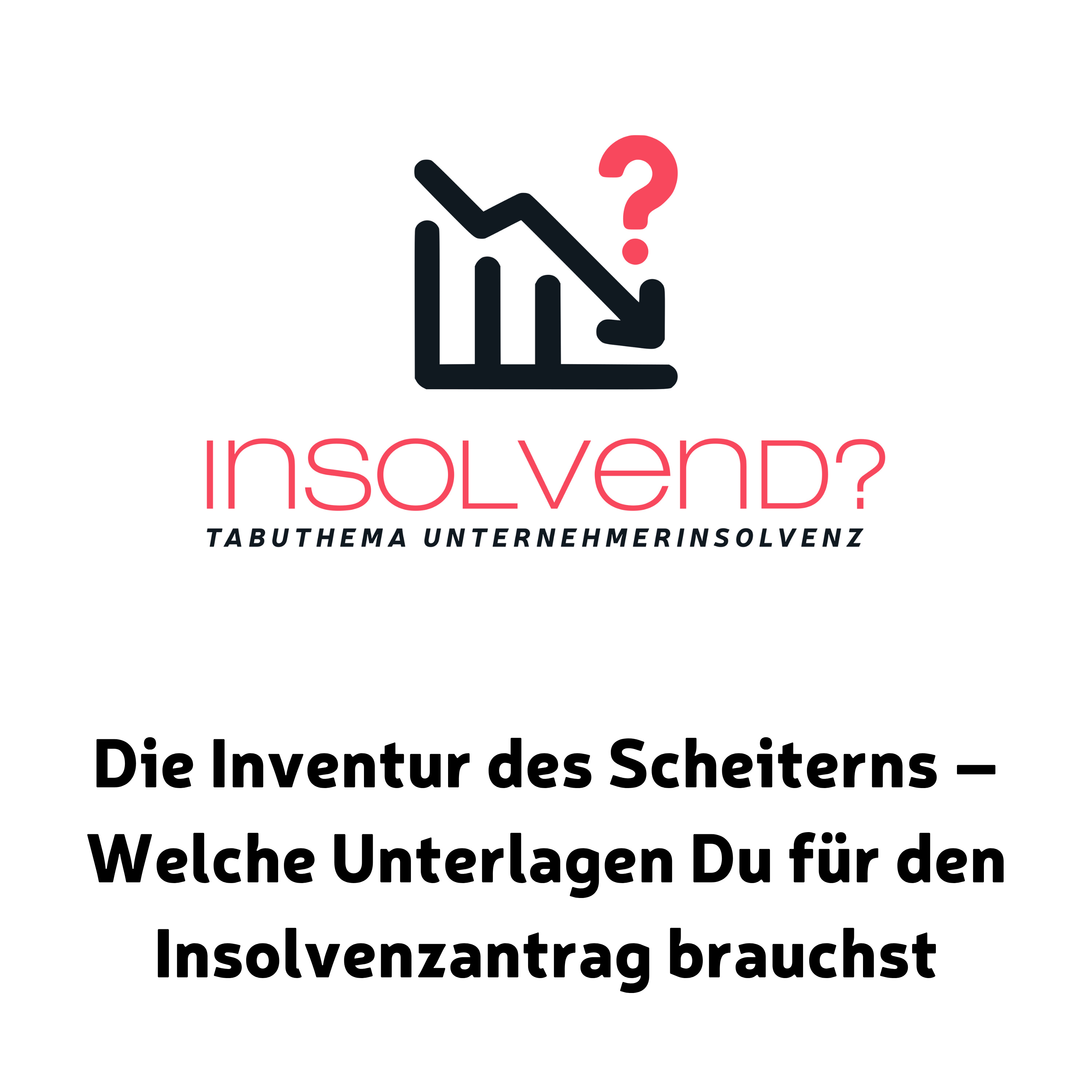 Die Inventur des Scheiterns – Welche Unterlagen Du für den Insolvenzantrag brauchst episode artwork