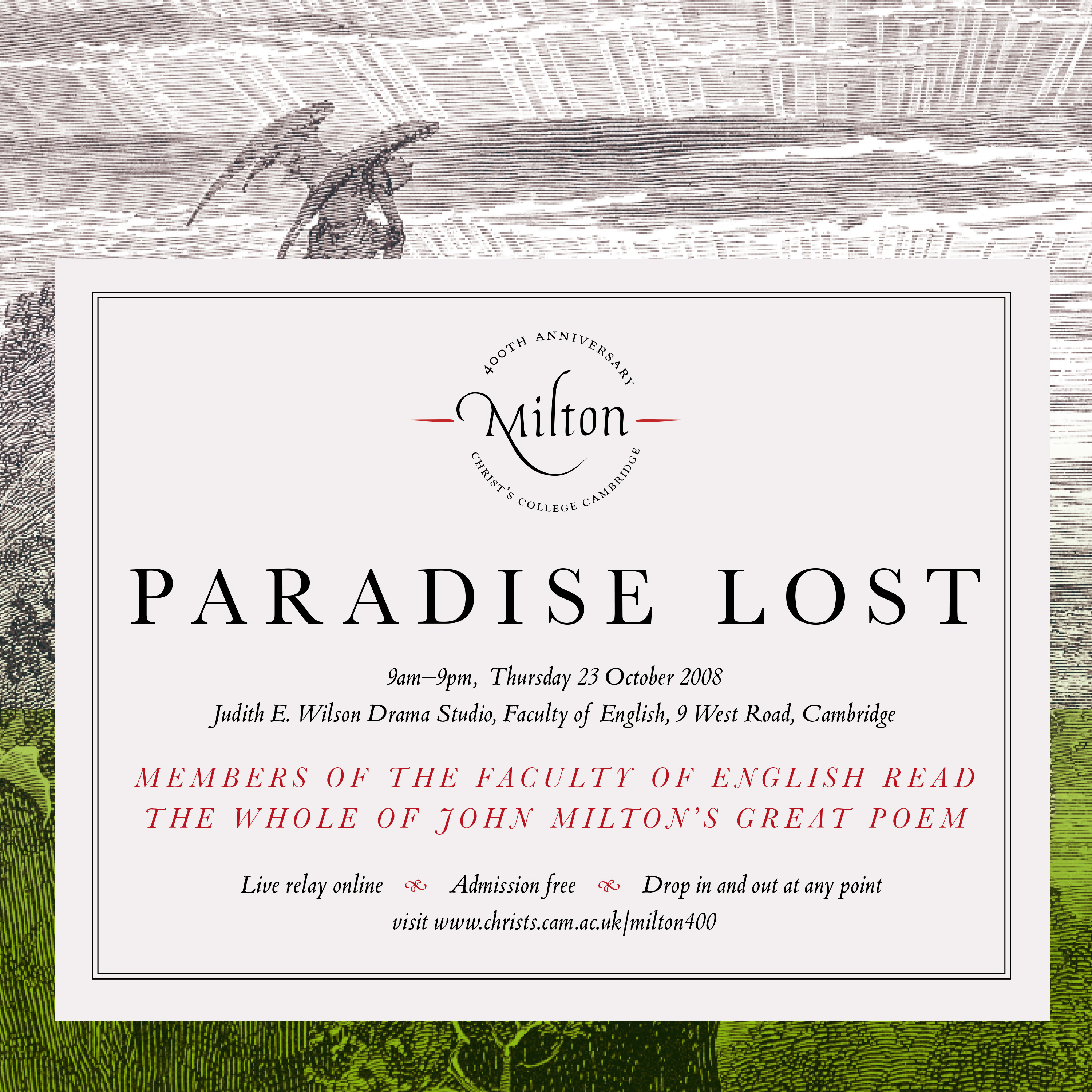 Milton 400 - Paradise Lost: Book 3 episode artwork