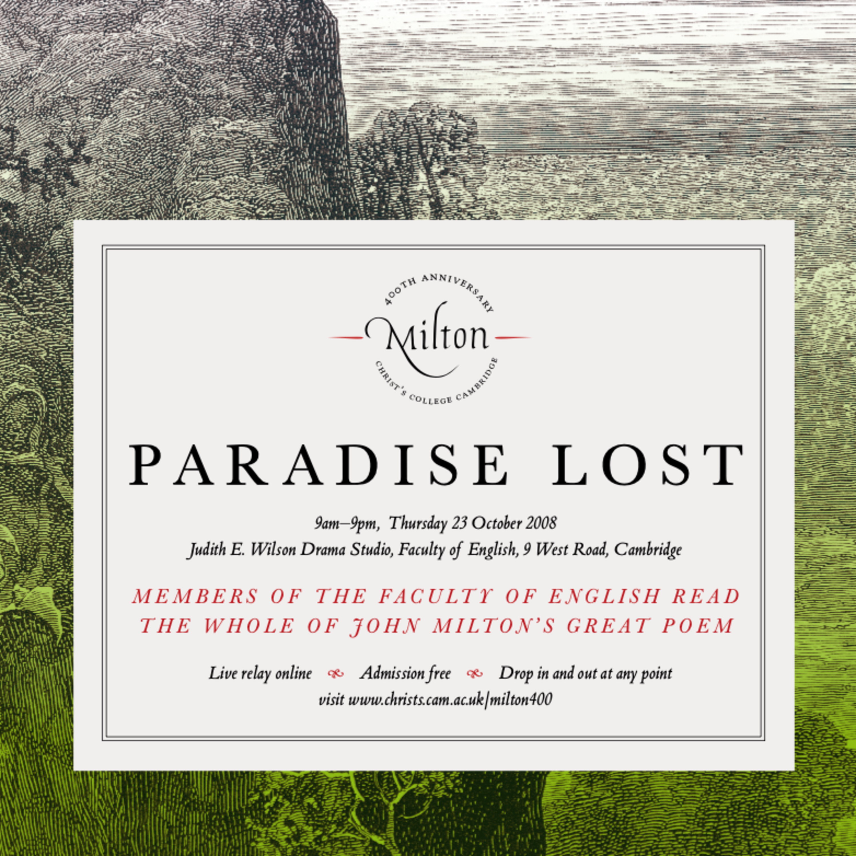 Milton 400 - Paradise Lost: Book 9 (Alternate) episode artwork