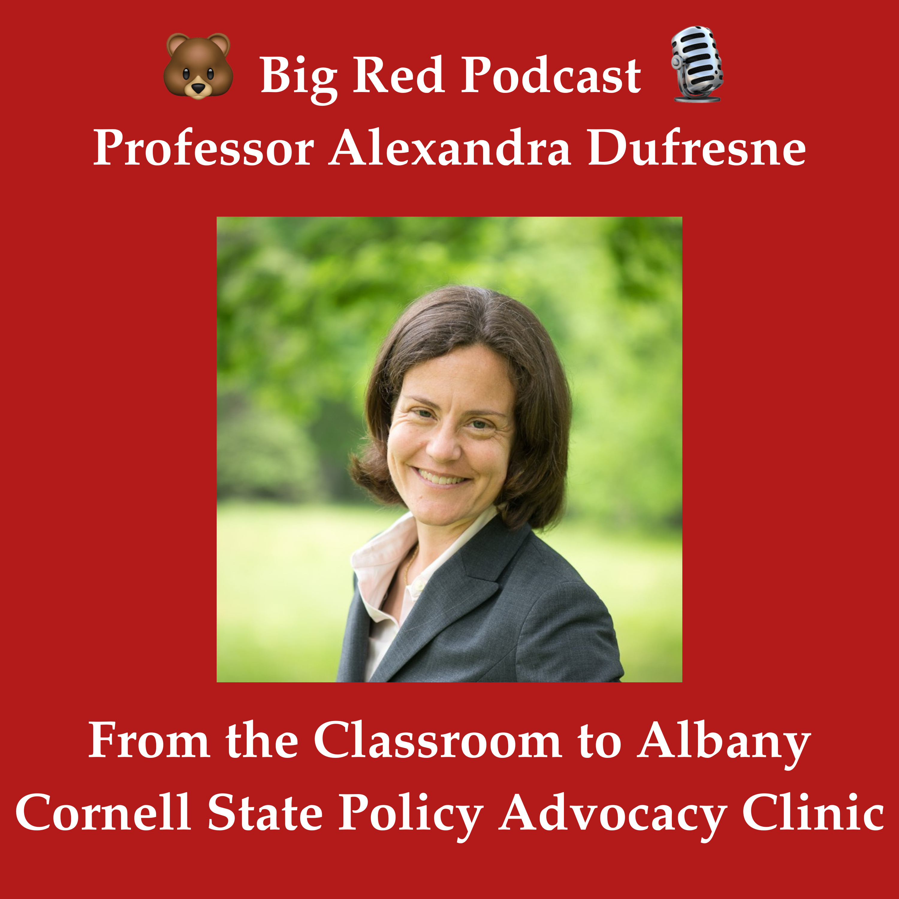 The Engine of Democracy: Professor Alexandra Dufresne runs Cornell's State Policy Advocacy Clinic episode artwork