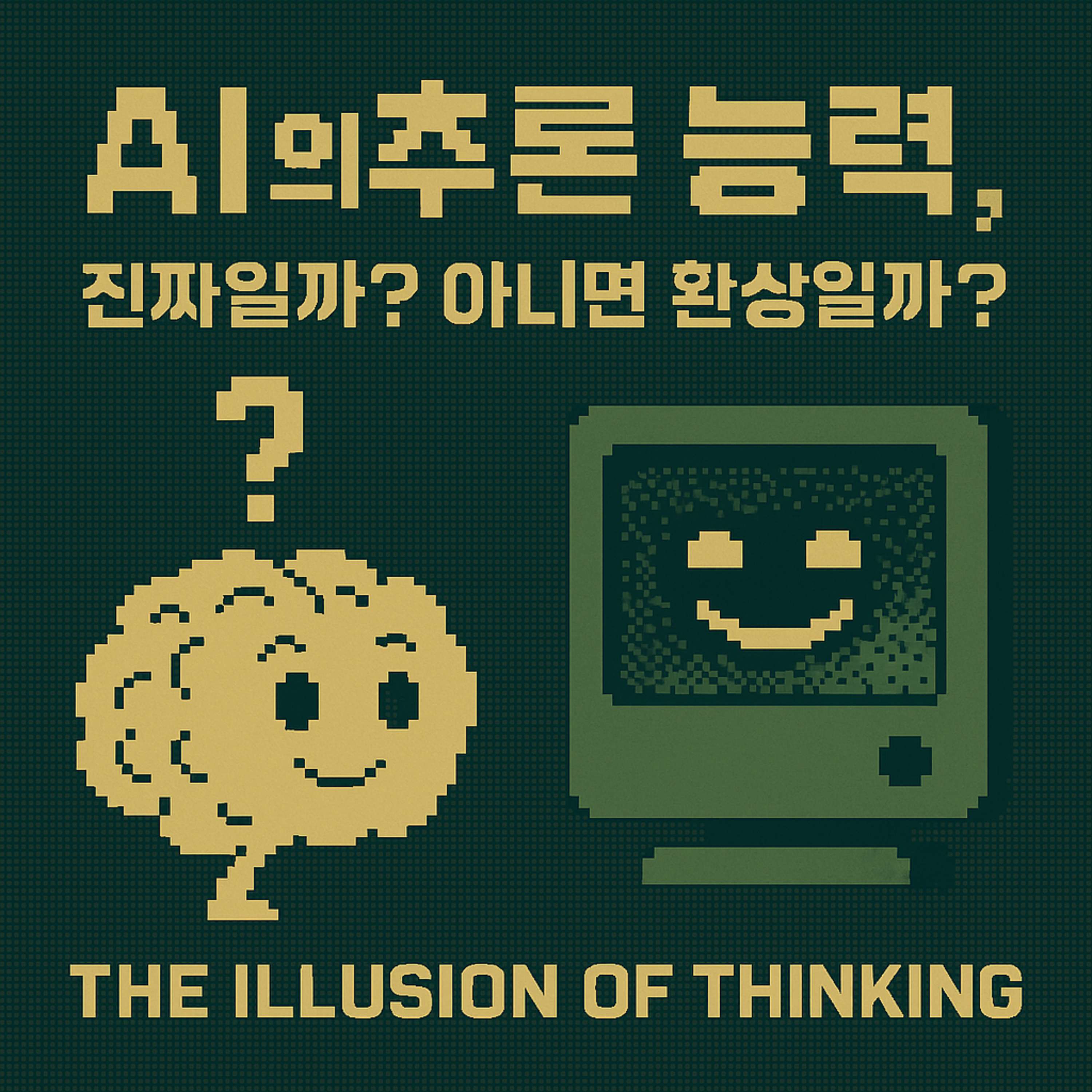 AI 의 추론 능력, 진짜일까? 아니면 환상일까? - 최신 애플 논문 '사고의 환상 The Illusion of Thinking' 파헤치기 episode artwork