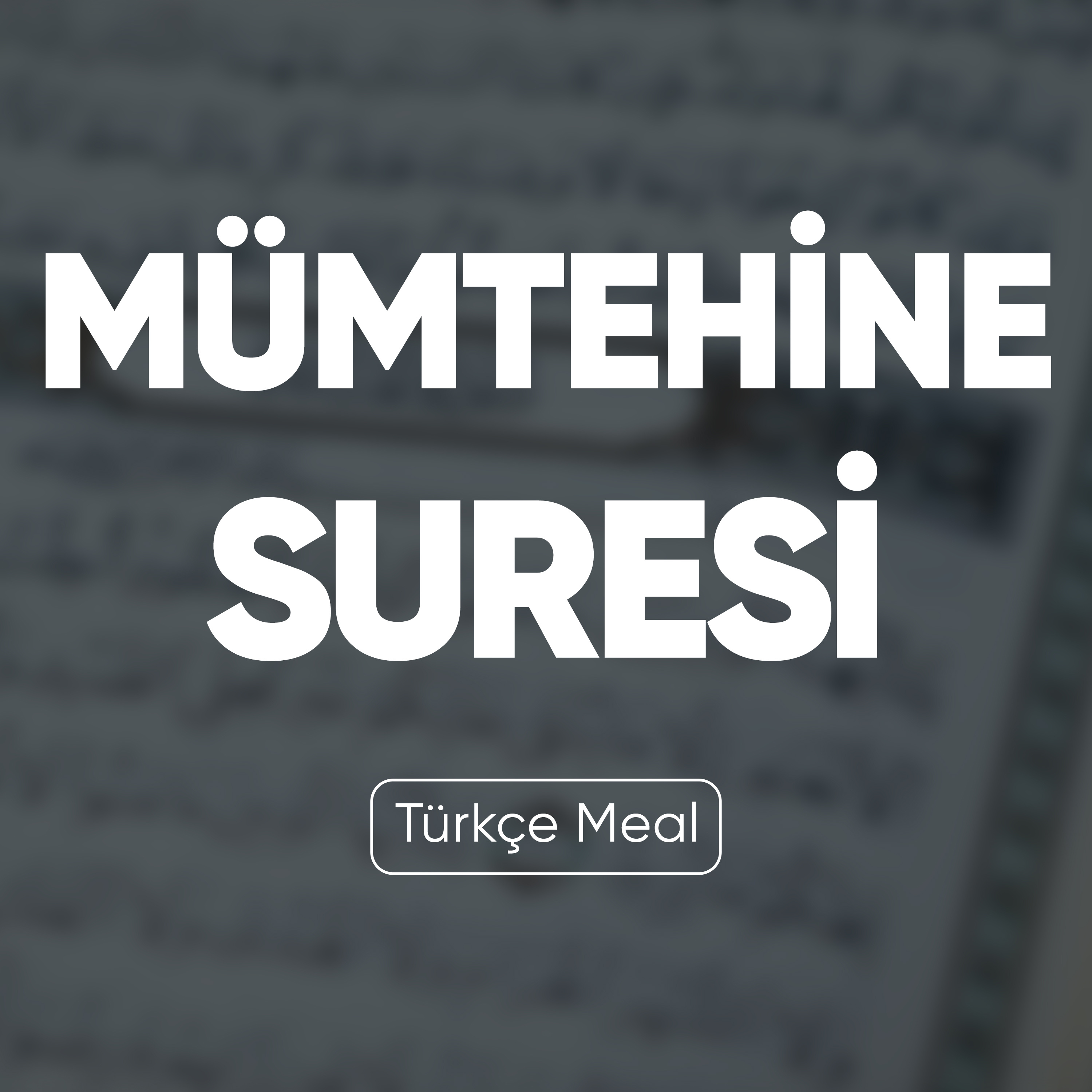 Mümtehine Suresi | Kuran Dinle (Türkçe Meal)