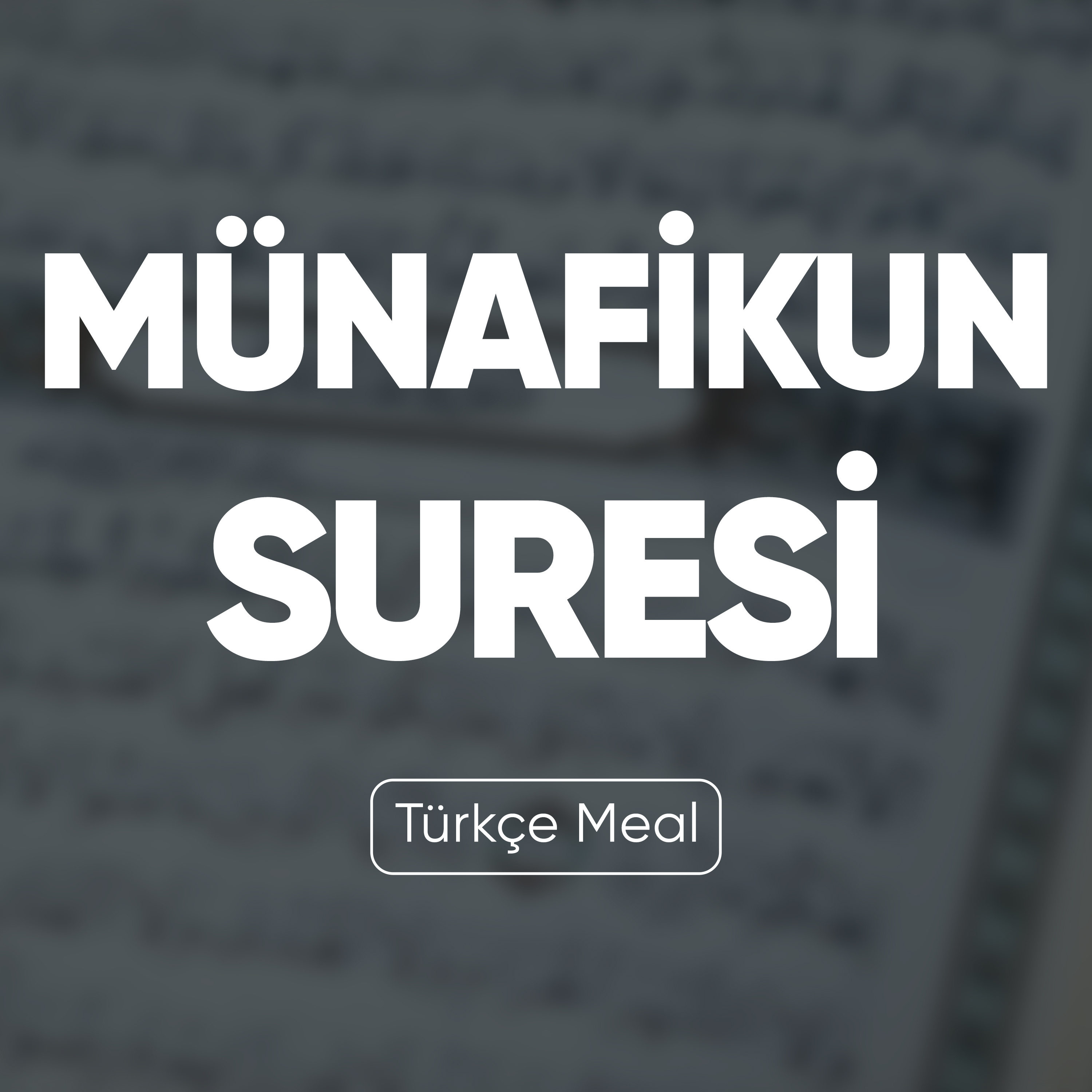 Münafikun Suresi | Kuran Dinle (Türkçe Meal)