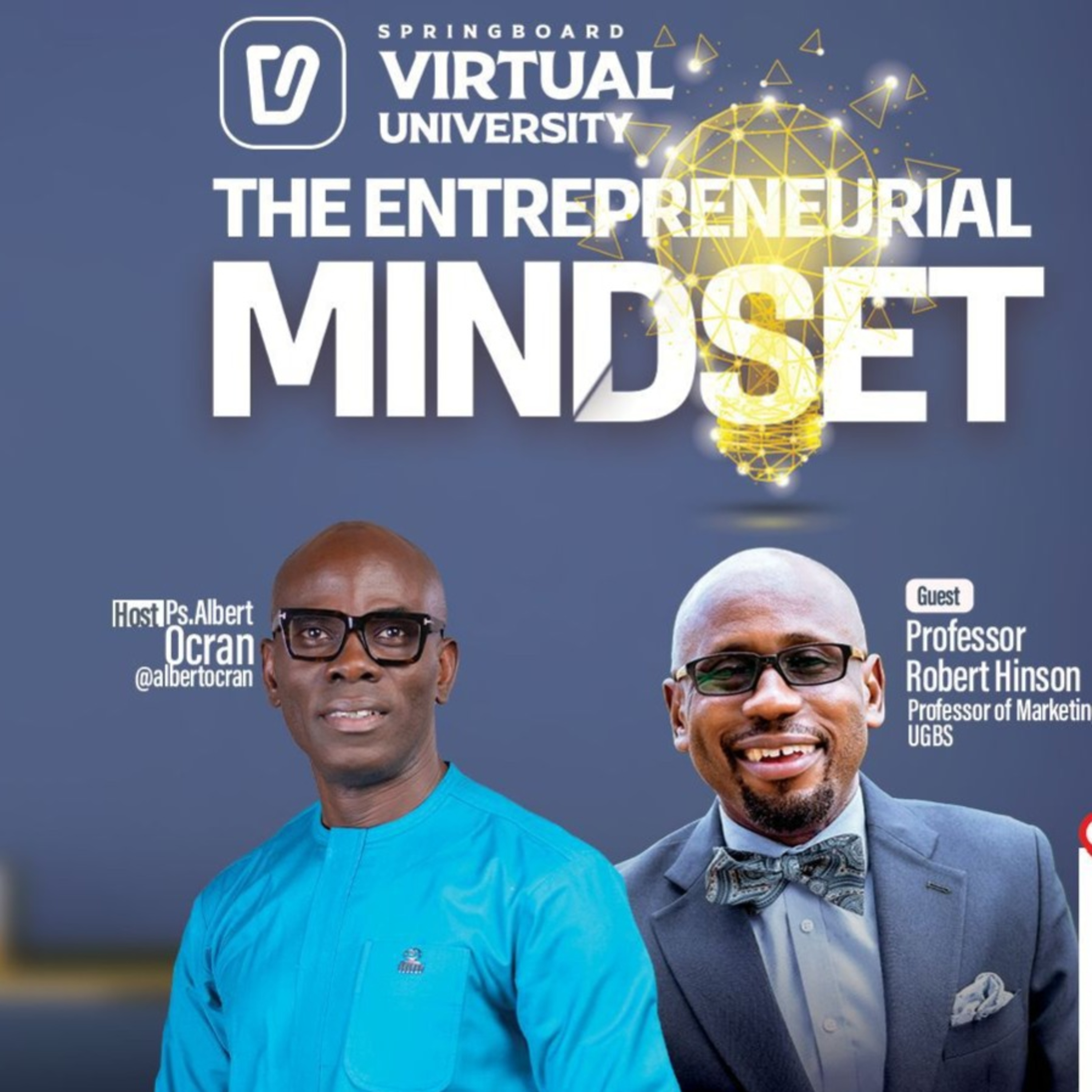 Springboard, Your Virtual University - The Entrepreneurial Mindset with Prof. Robert Hinson episode artwork