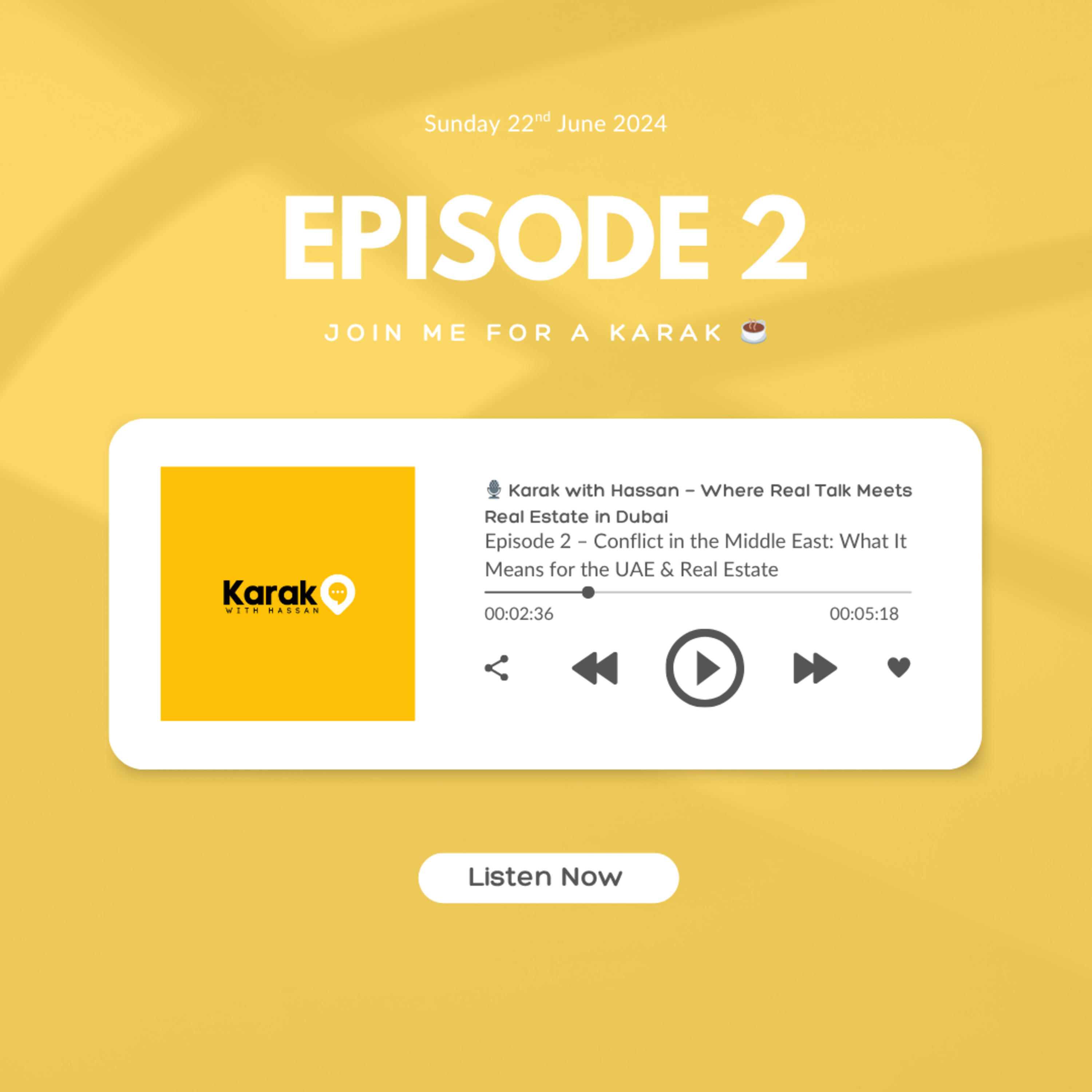 🎙️ Episode 2 – Conflict in the Middle East: What It Means for the UAE & Real Estate episode artwork