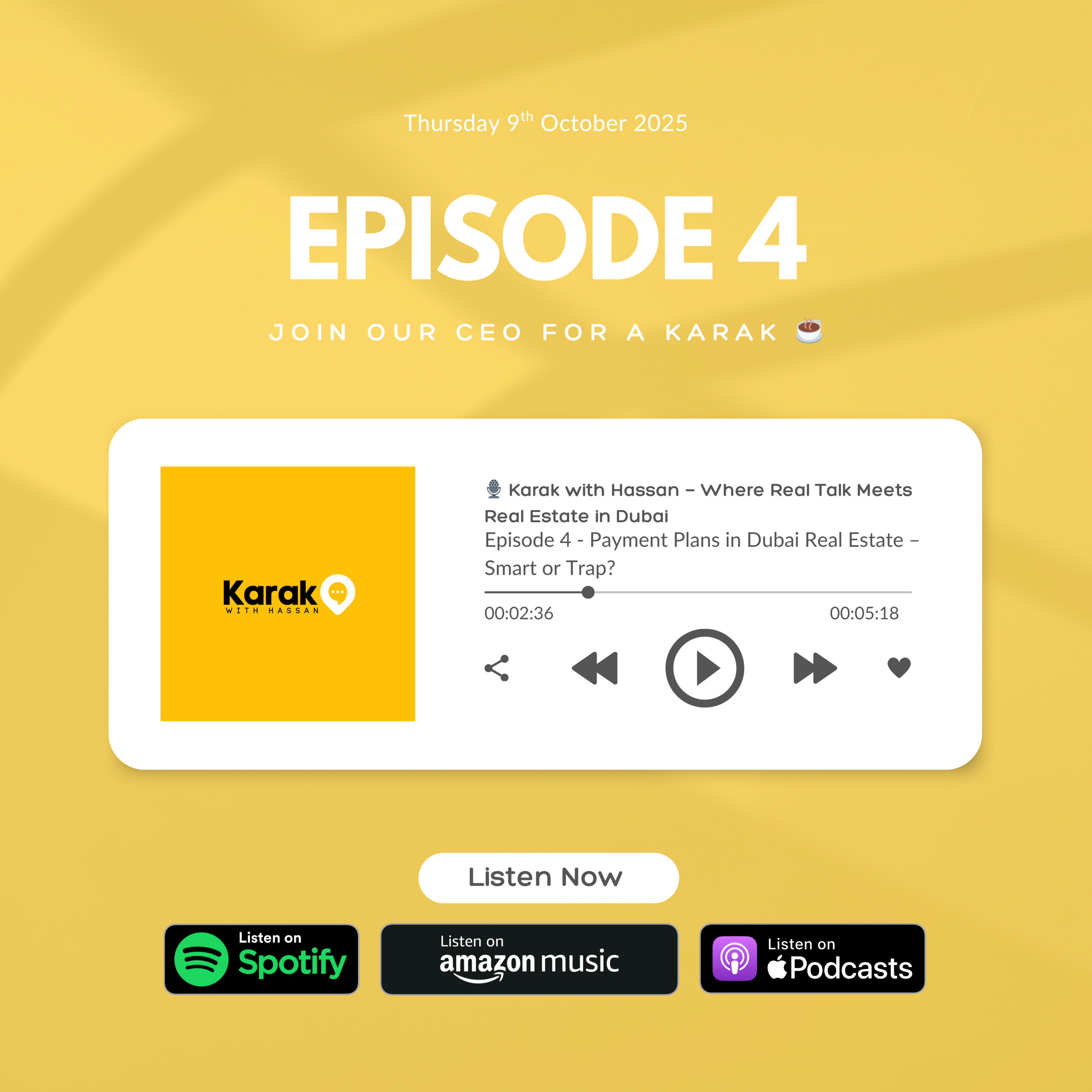 🎙️ Episode 4 – Payment Plans in Dubai Real Estate: Smart or Trap? episode artwork