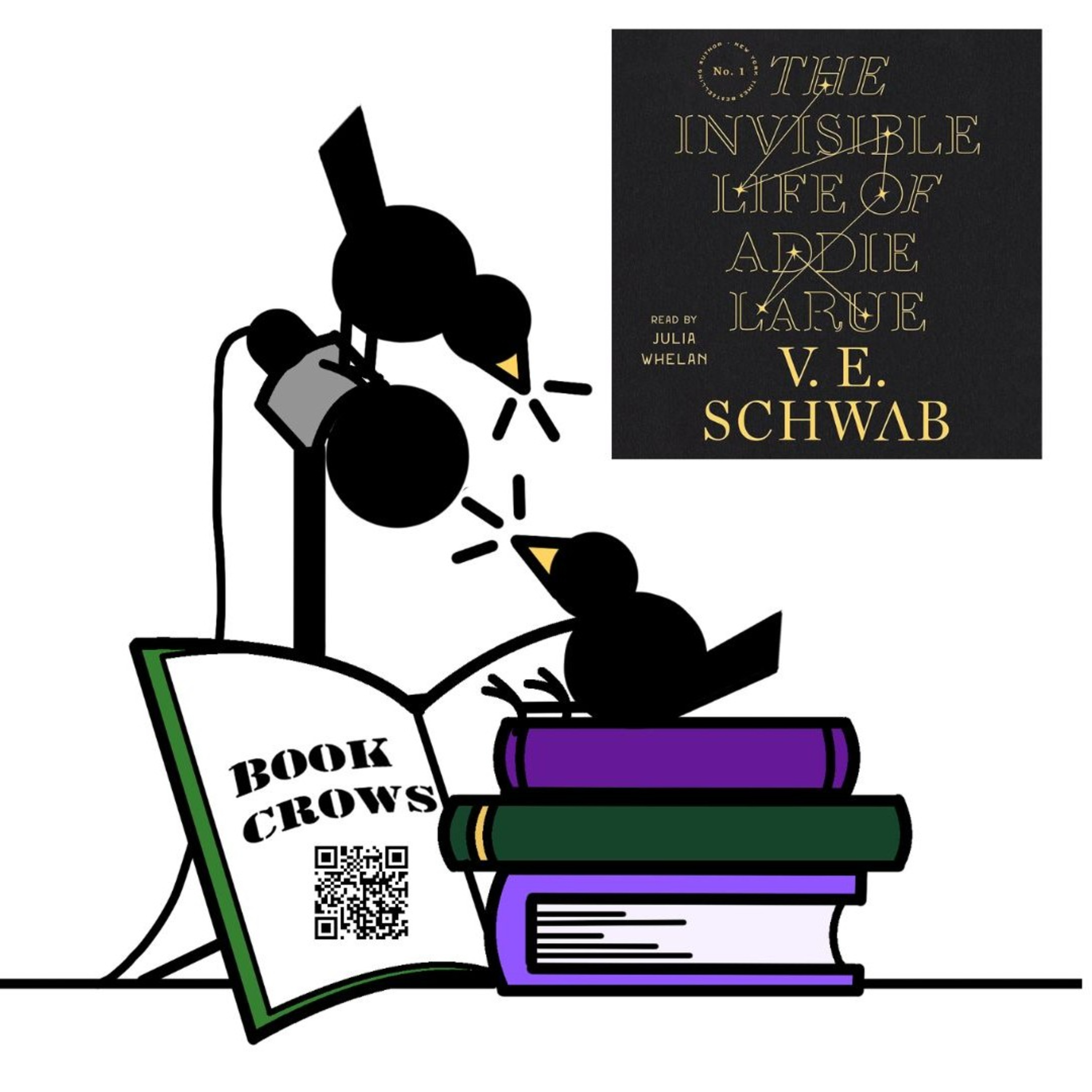 Book Crows Review "The Invisible Life of Addie LaRue" episode artwork