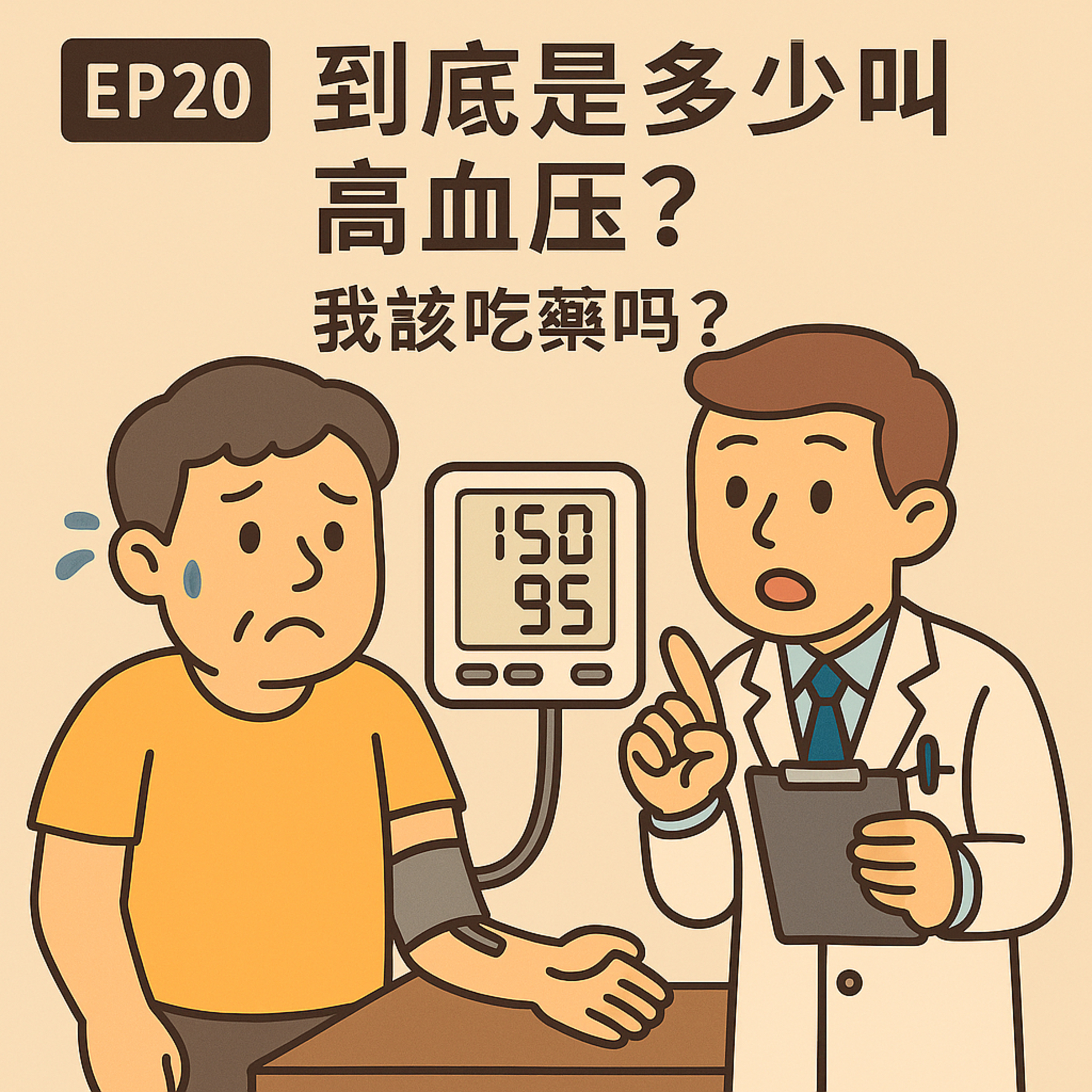 🎙️ EP20｜到底是多少叫高血壓？我該吃藥嗎？——血壓不是感覺，是數據！