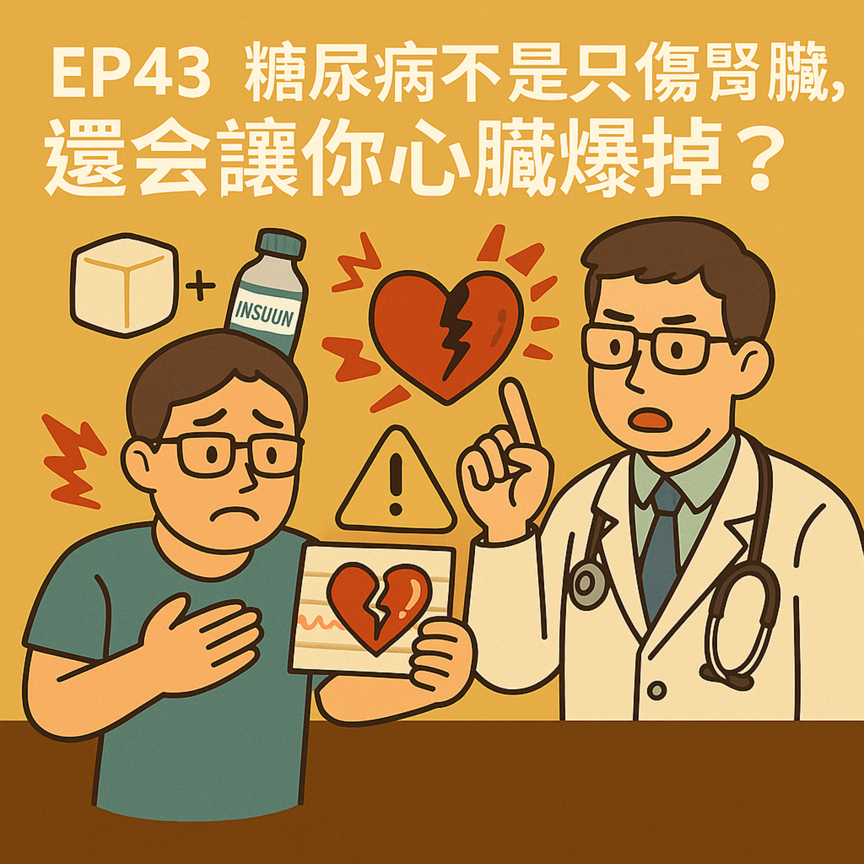🎙️ EP43｜糖尿病不只是血糖高！心臟病才是最大殺手！