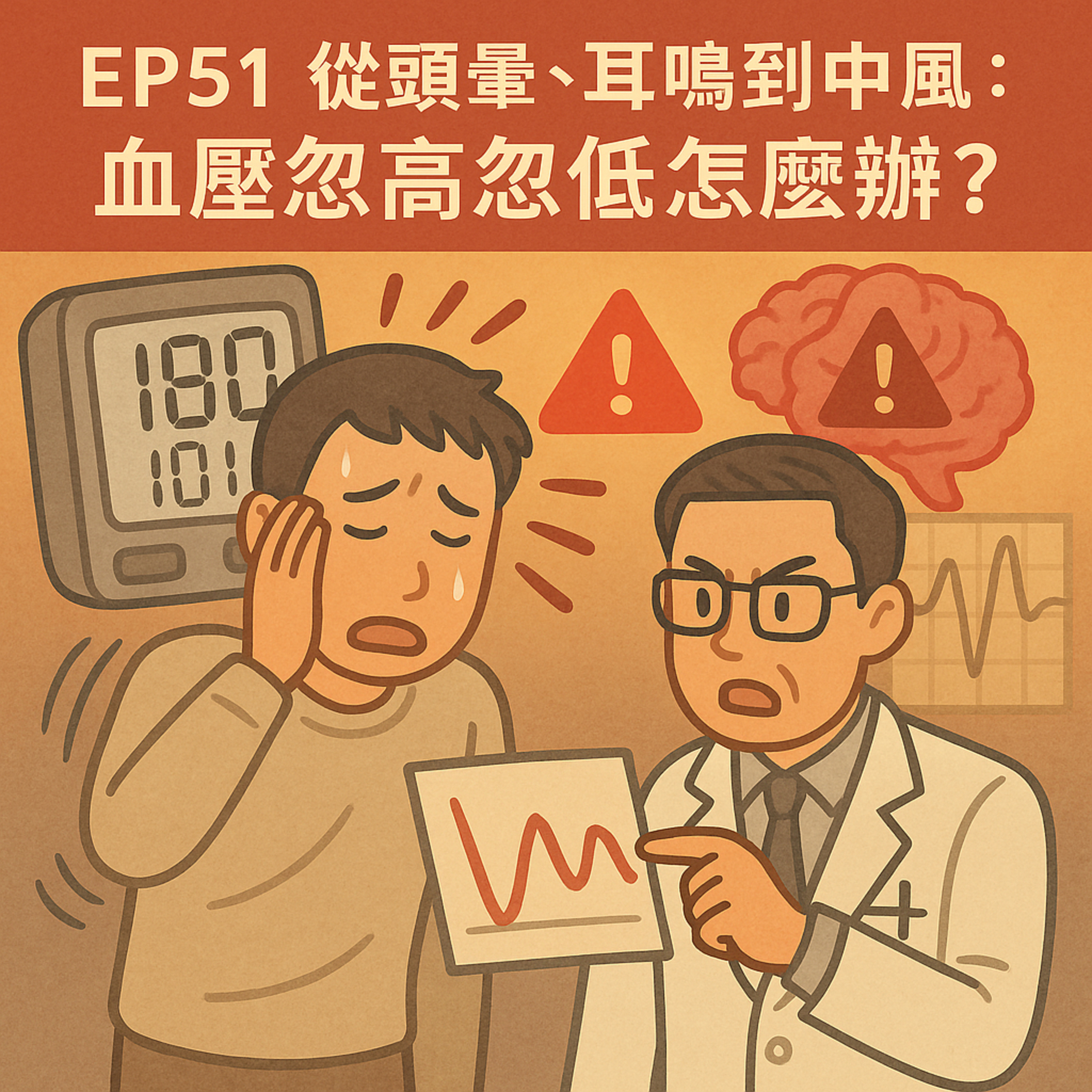 🎙️ EP51｜血壓忽高忽低好可怕？小心中風、失智找上門！