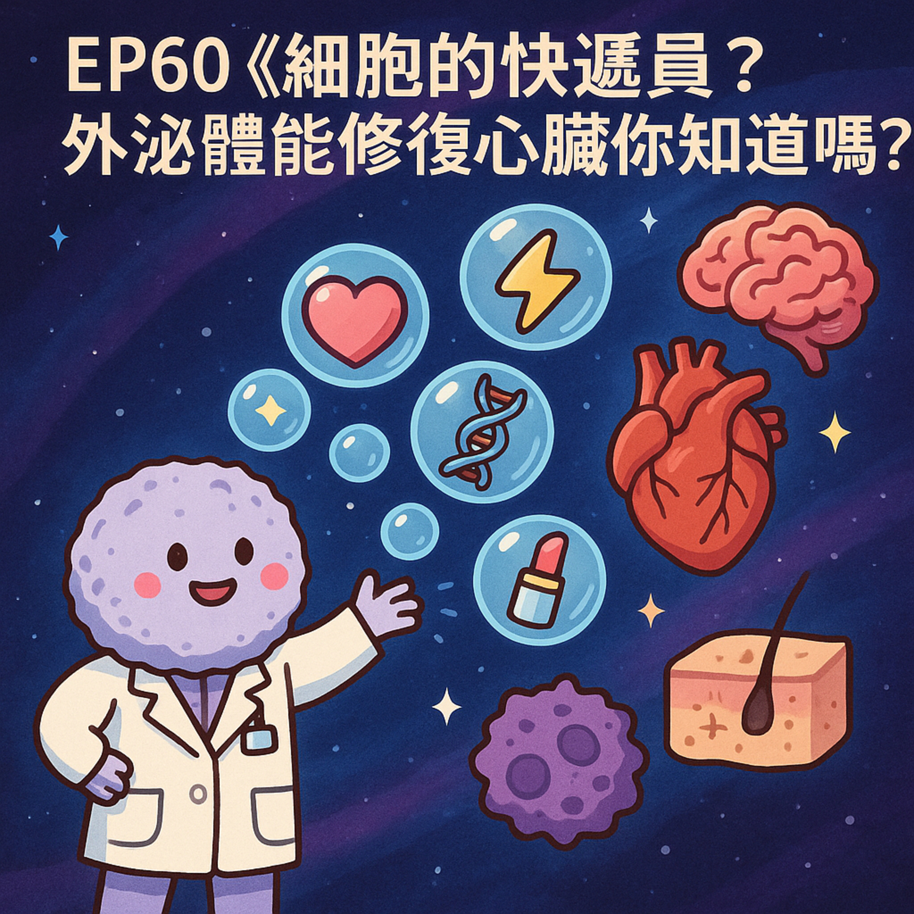 🎙️EP60｜外泌體是什麼？能修復心臟、抗老、還能偵測癌症的「細胞快遞員」
