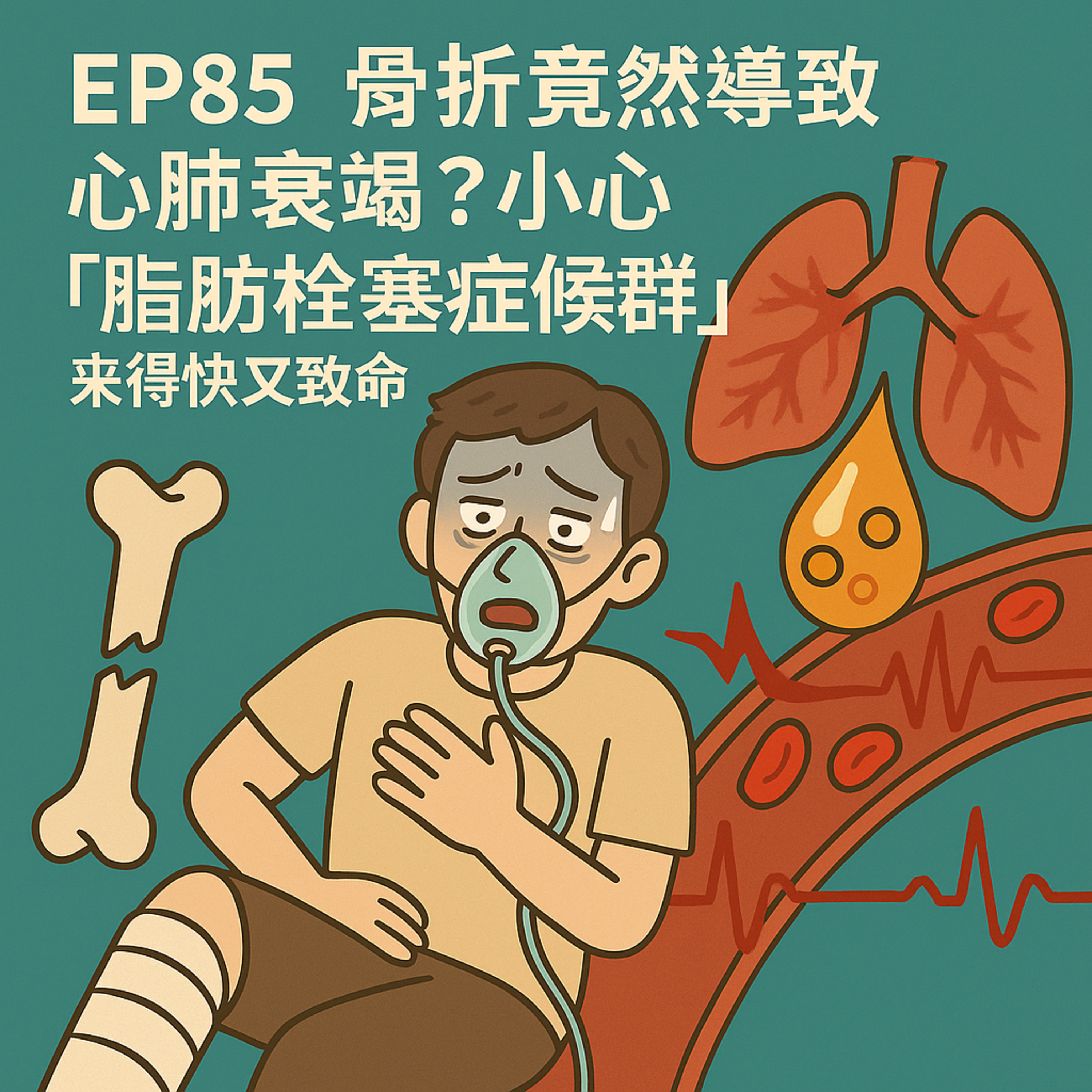 🎙️EP85｜骨折後竟然呼吸衰竭、昏迷？揭開「脂肪栓塞症候群」的致命真相！