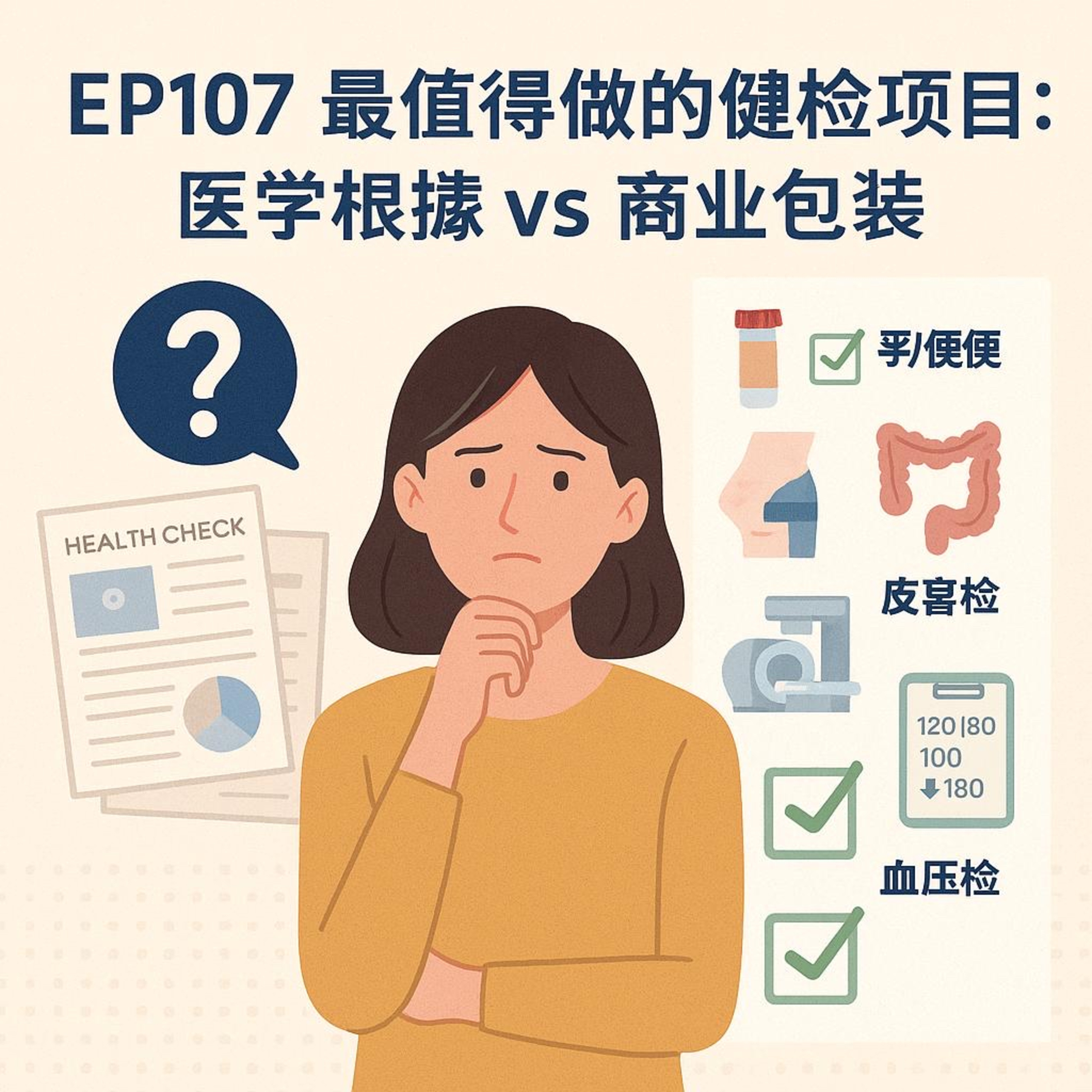 🎙️EP107｜最值得做的健檢項目：醫學根據 vs 商業包裝
