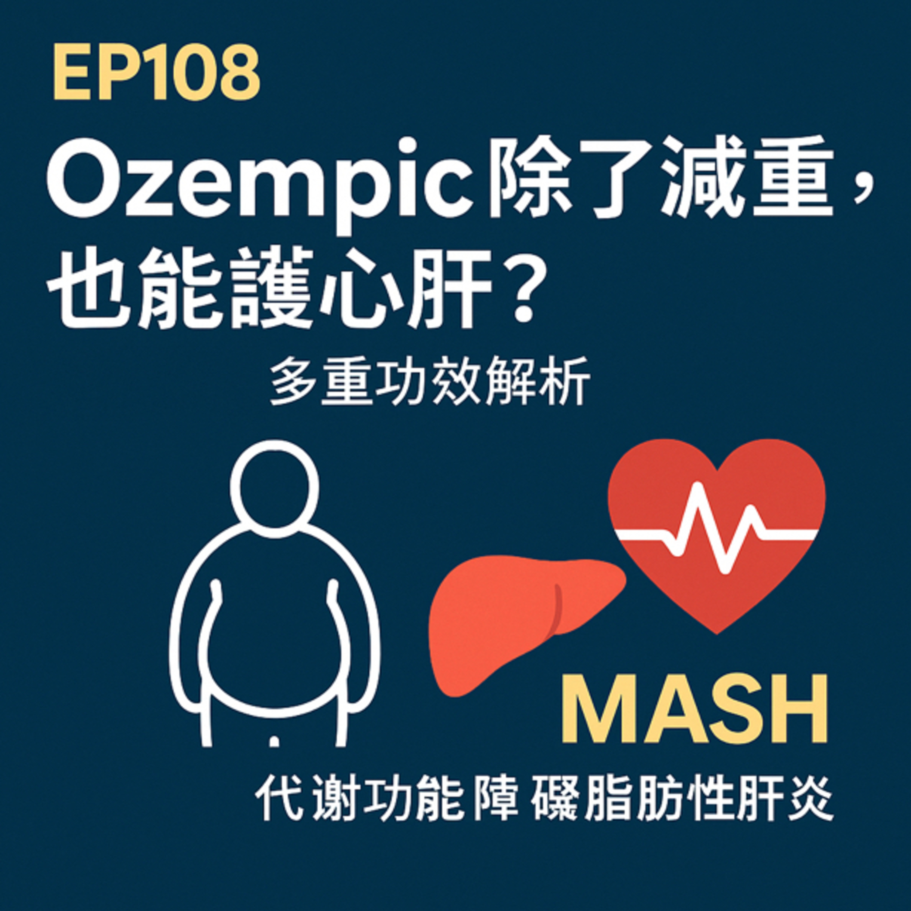 🎙️EP108｜瘦瘦針Ozempic 除了減重，也能護心肝？藥物背後的多重功效解析